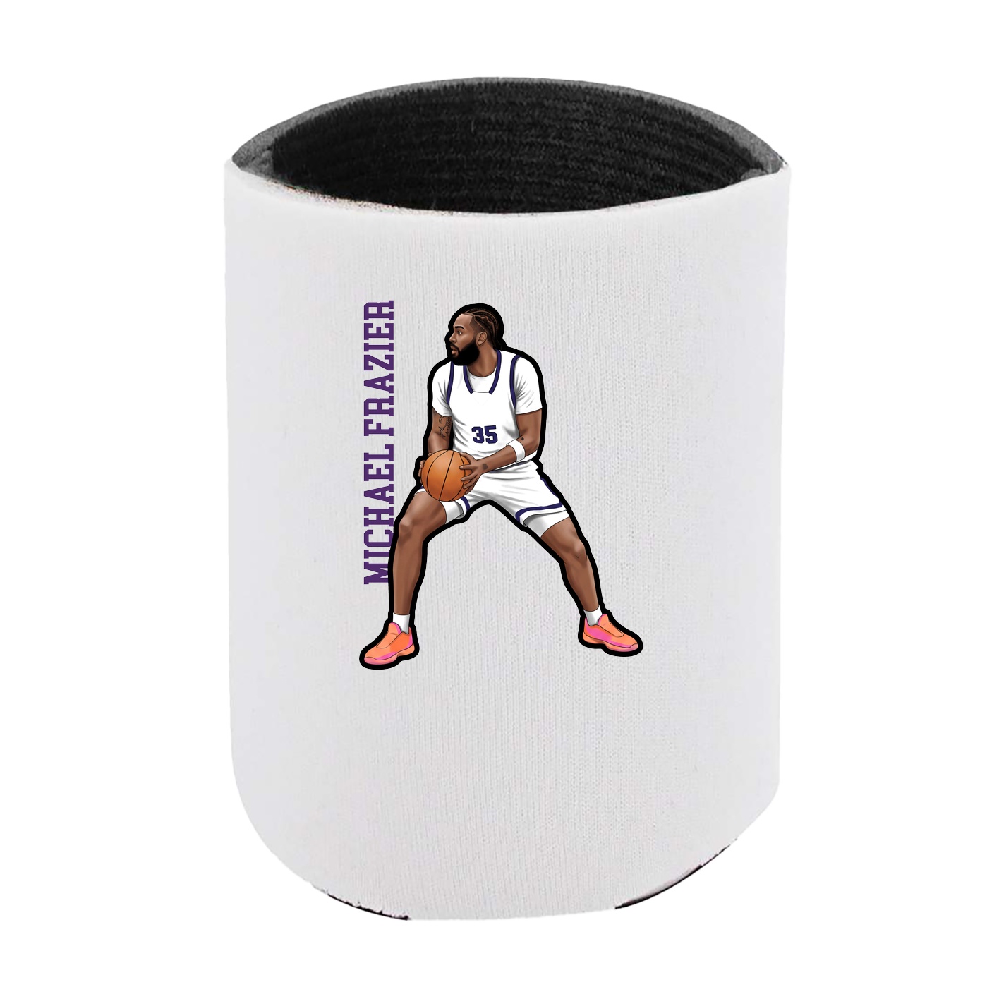 Can Holder — Name Vertical in White