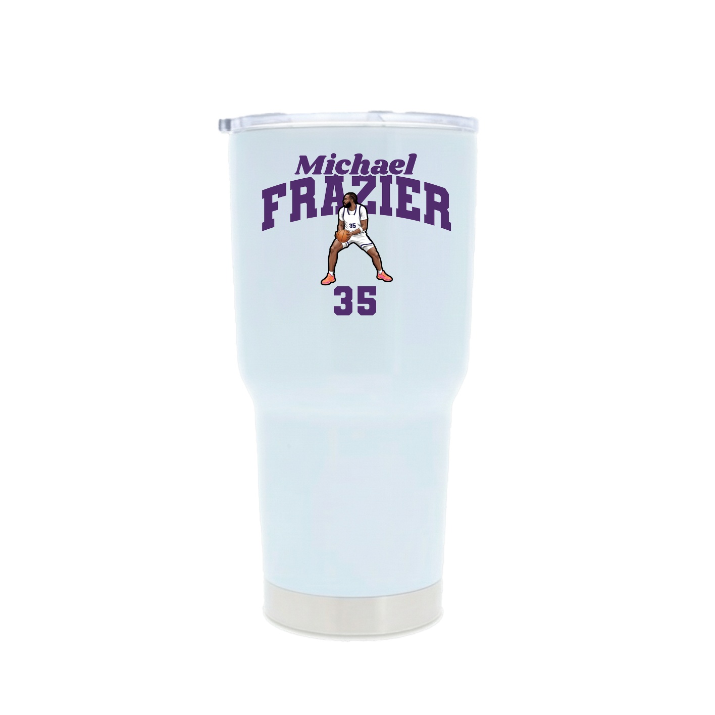 30oz Stainless Steel Tumbler — Signature Arch in White