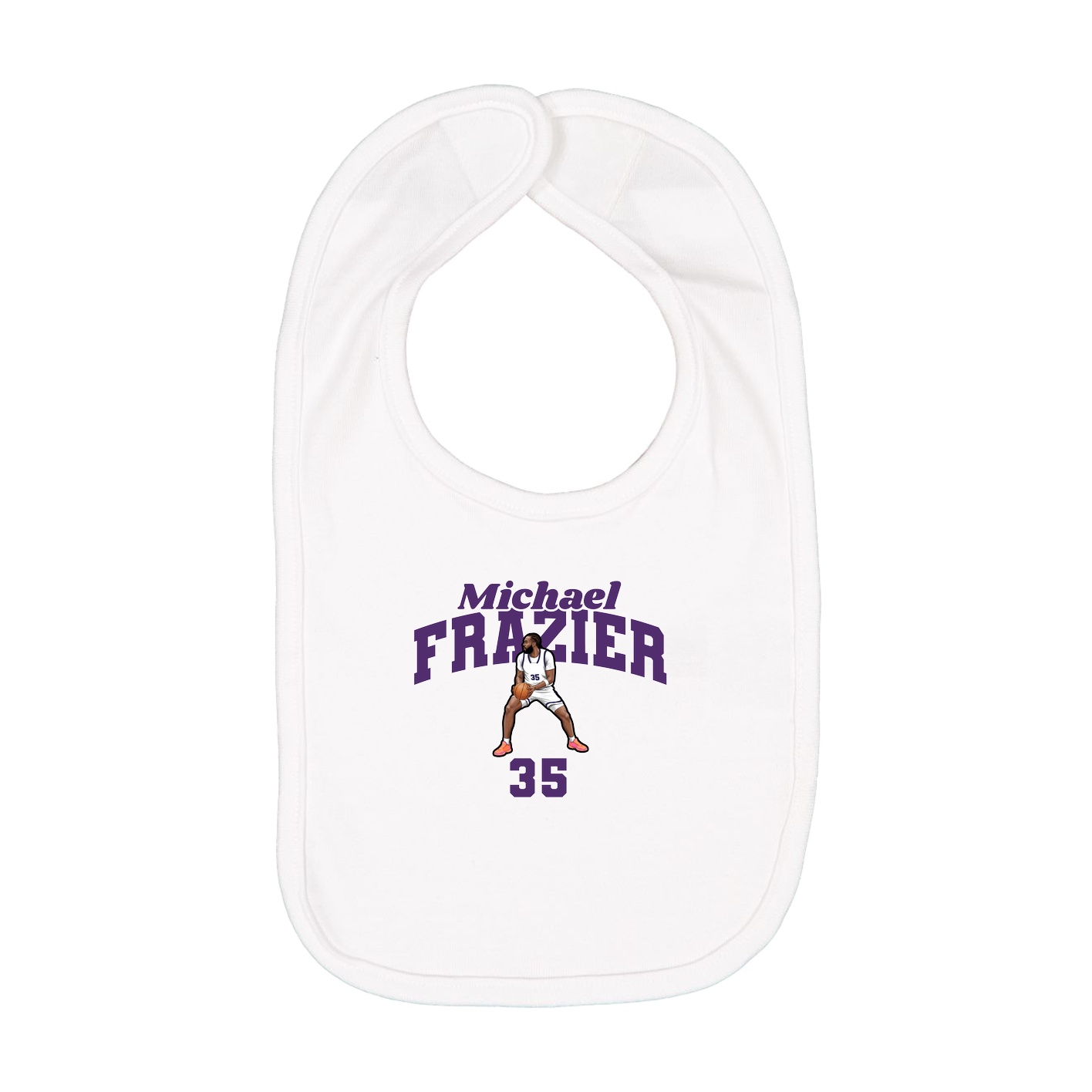 Infant Bib — Signature Arch in White