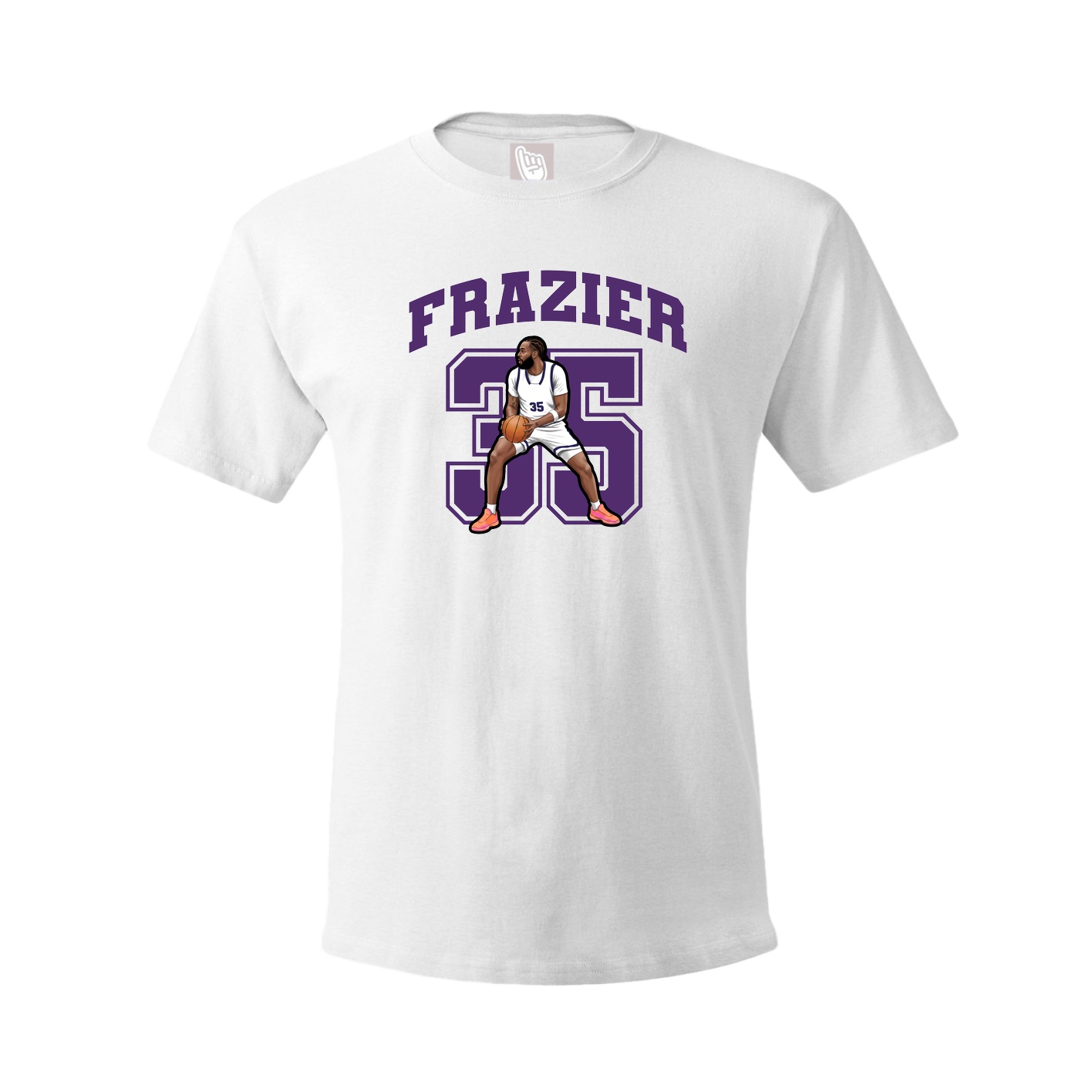 Youth Tee — Number in White