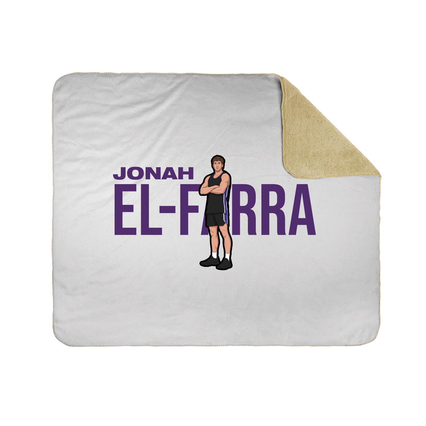 Throw Blanket — Player Name in White