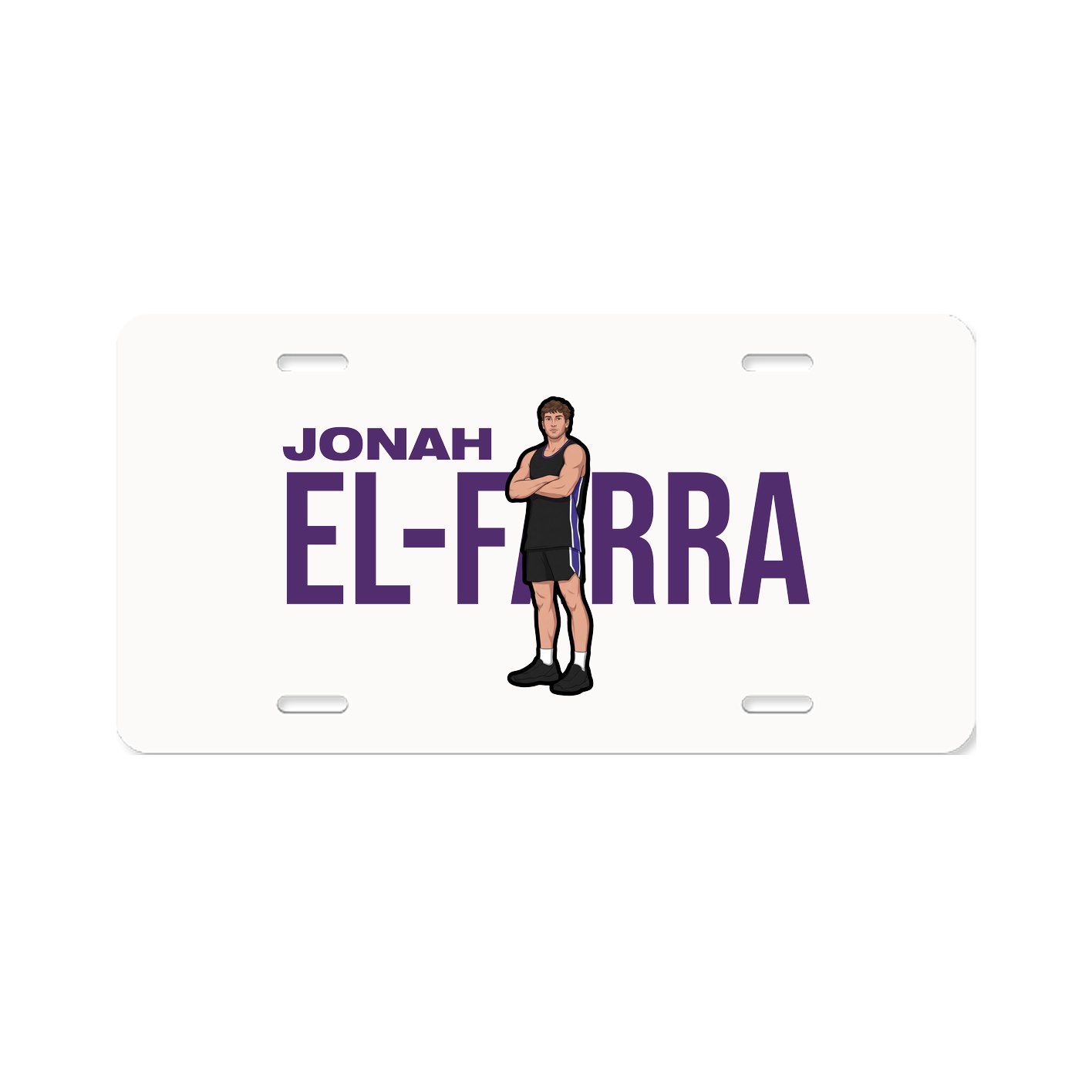 License Plate — Player Name in Classic