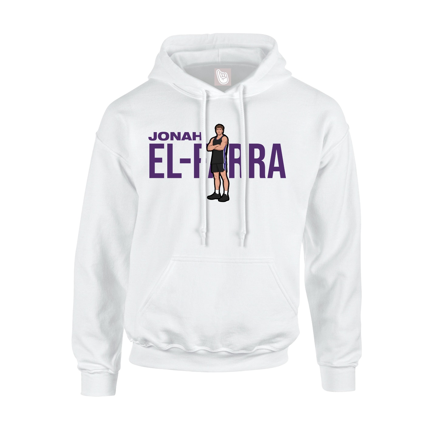 Youth Hoodie — Player Name in White