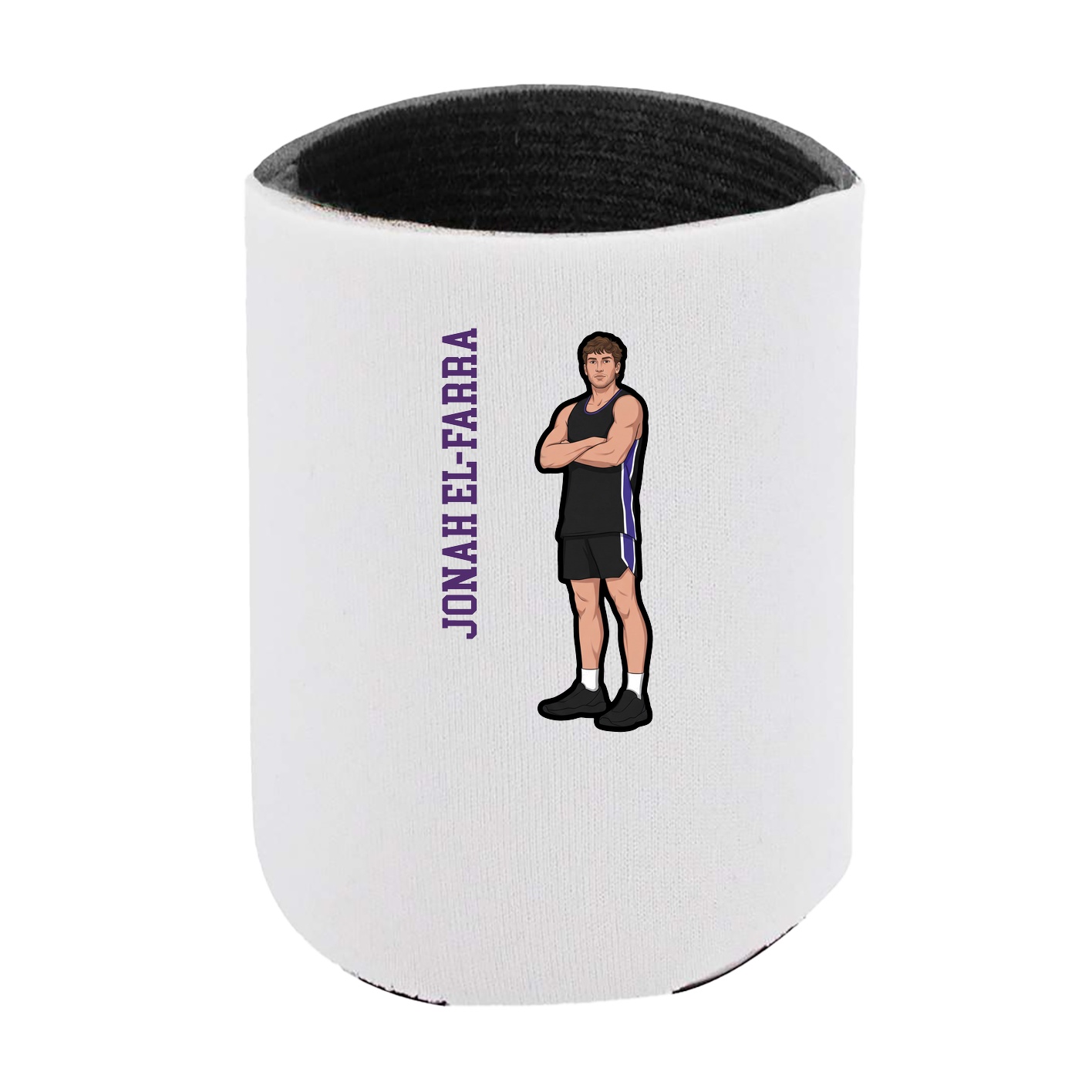 Can Holder — Name Vertical in White