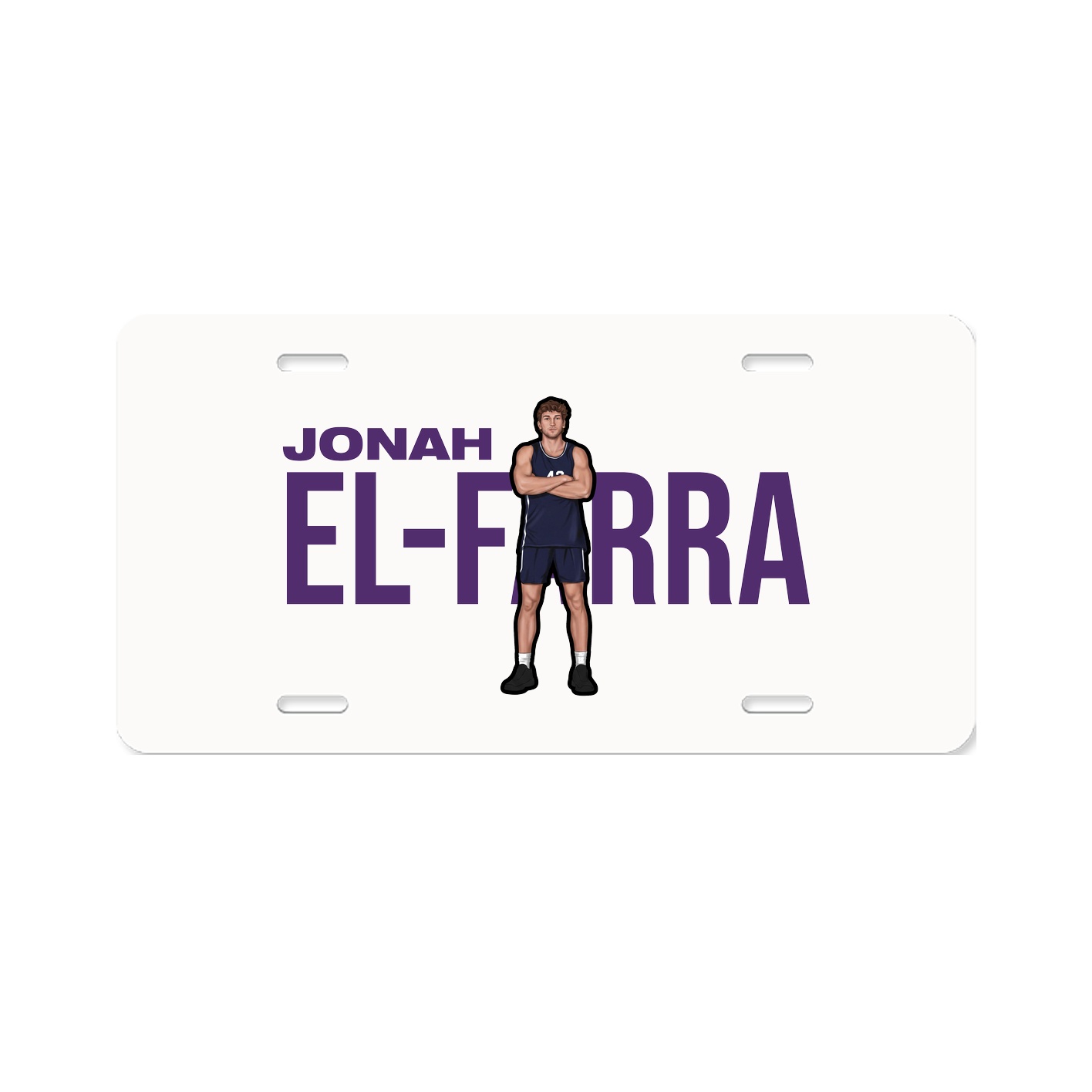 License Plate — Player Name in Classic