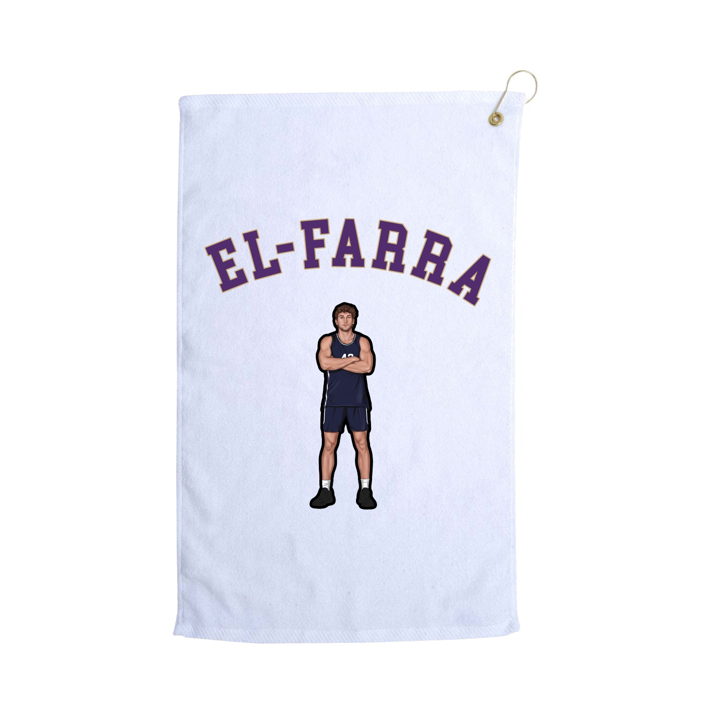 Golf Towel — Shirsey Arch in White