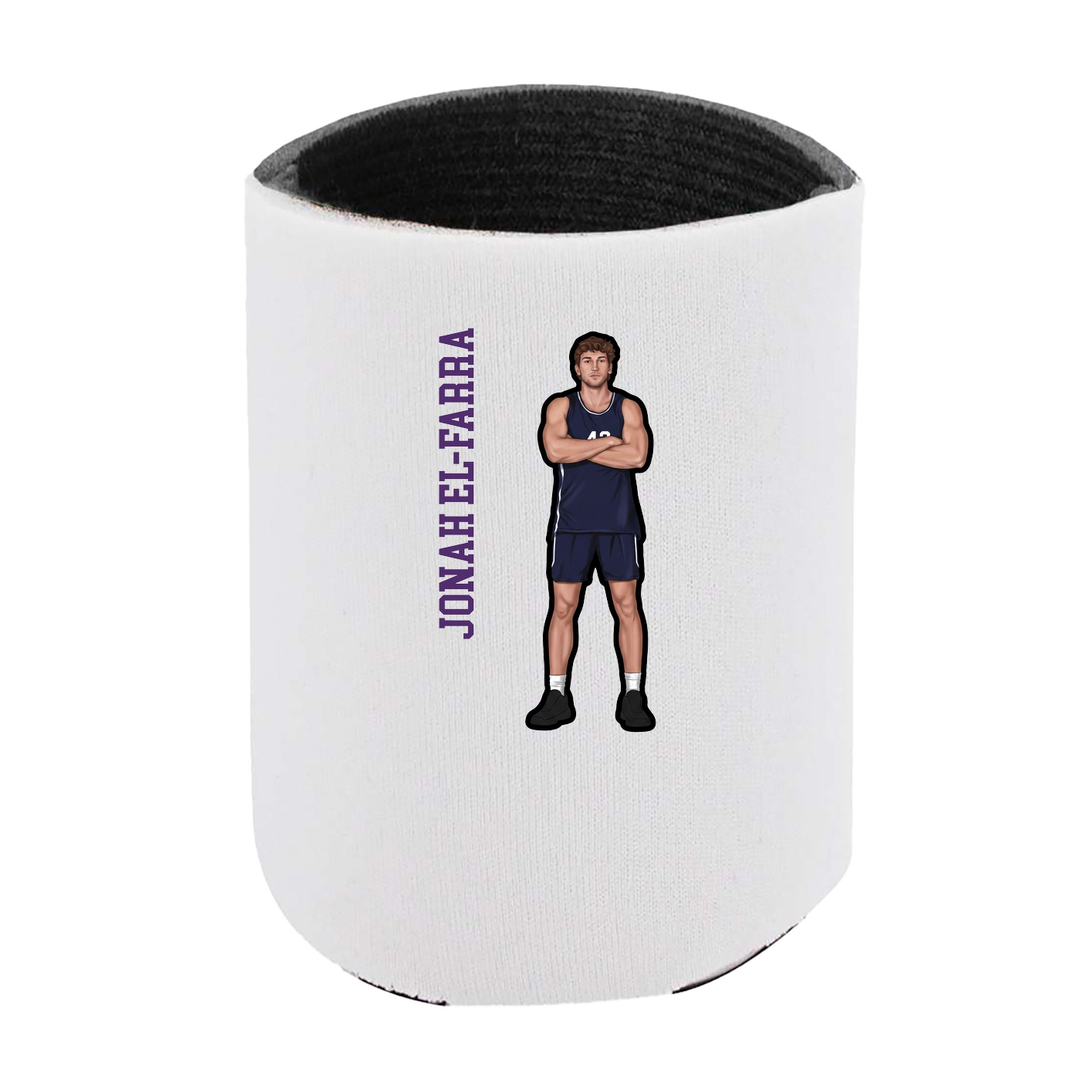 Can Holder — Name Vertical in White