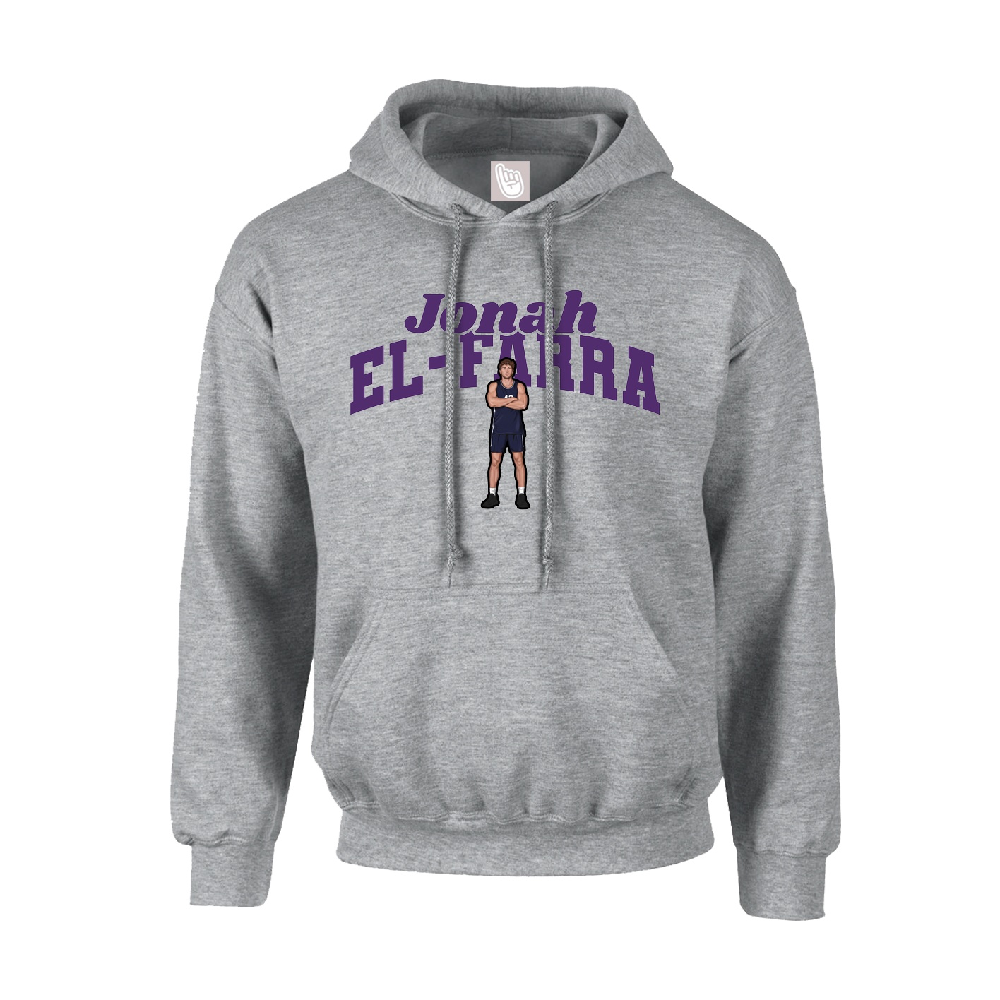 Youth Hoodie — Signature Arch in Grey