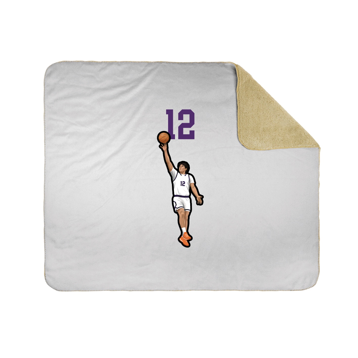 50x60 Sherpa Lined Throw Blanket