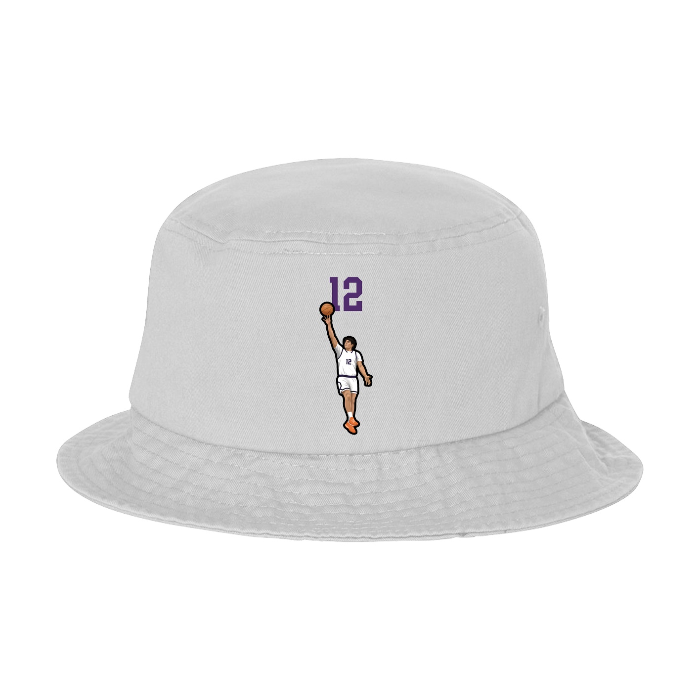 Bucket Cap — Number Top in White