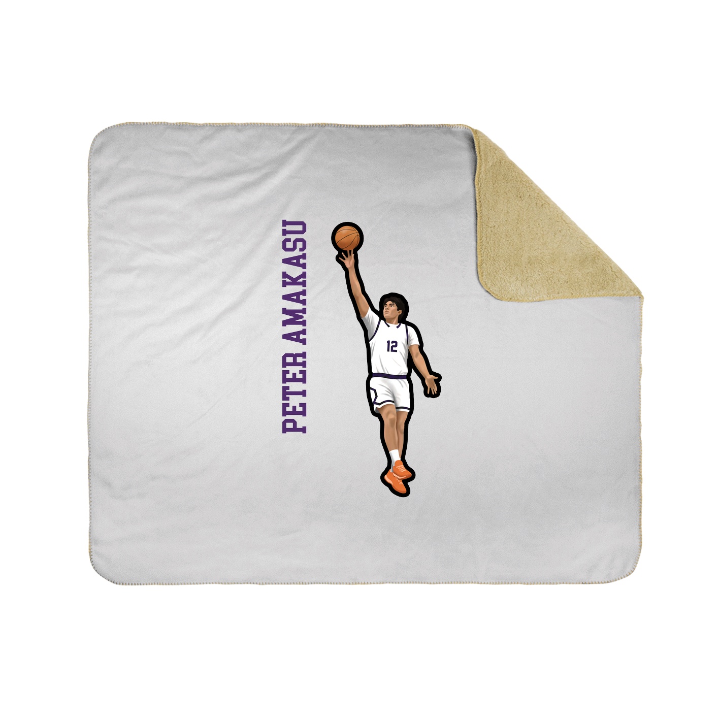 50x60 Sherpa Lined Throw Blanket