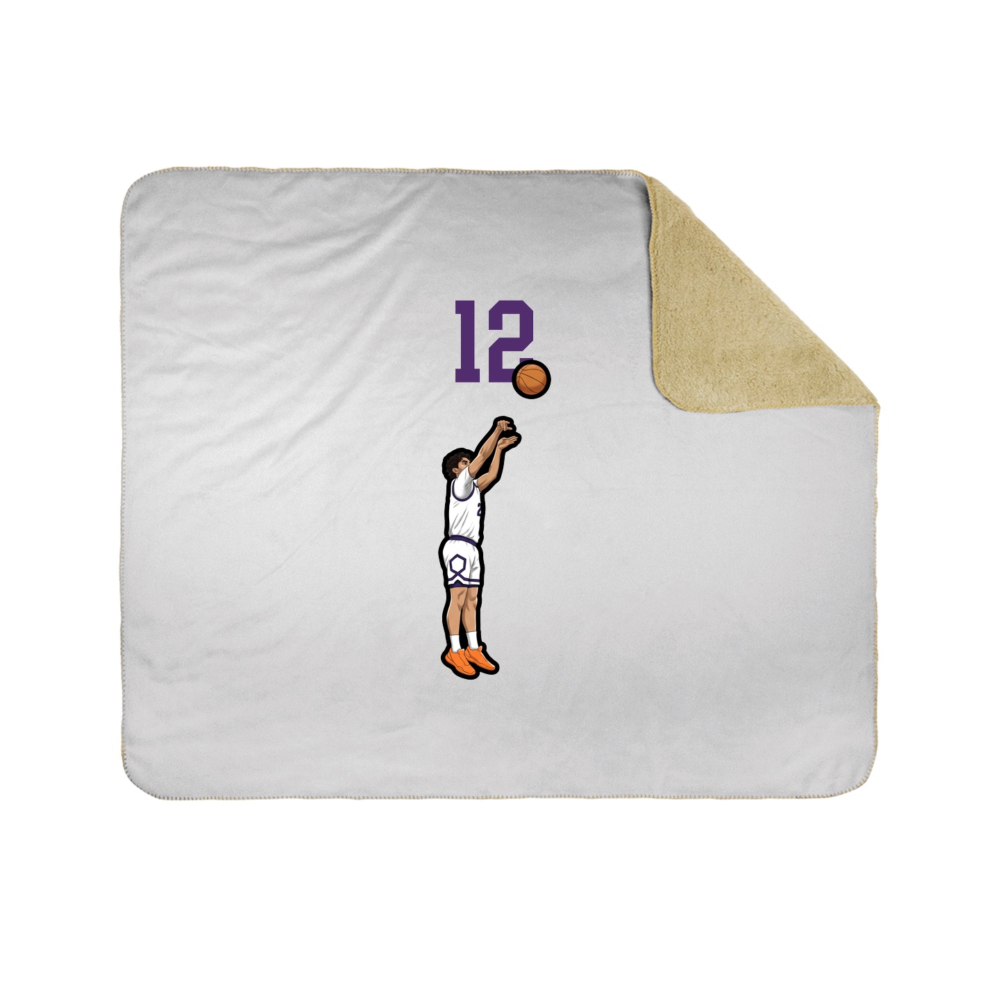 50x60 Sherpa Lined Throw Blanket