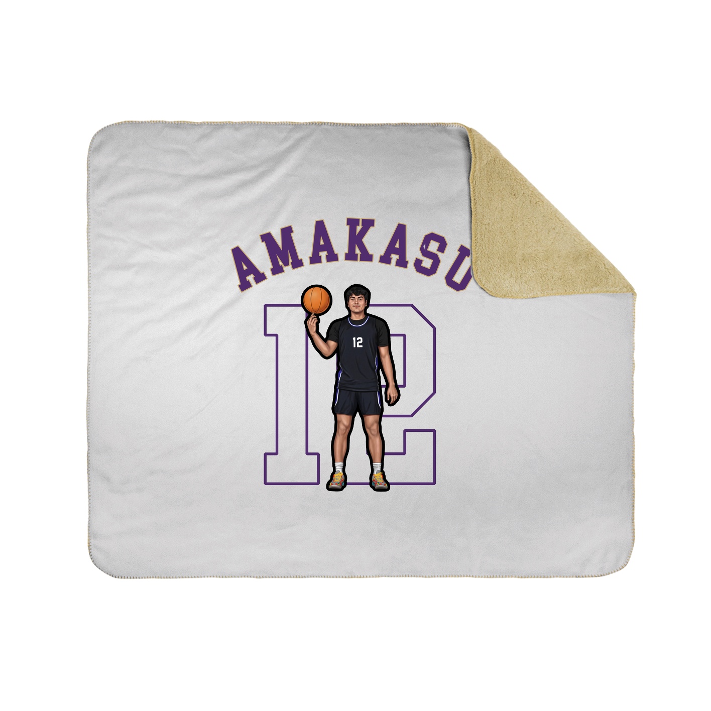 50x60 Sherpa Lined Throw Blanket