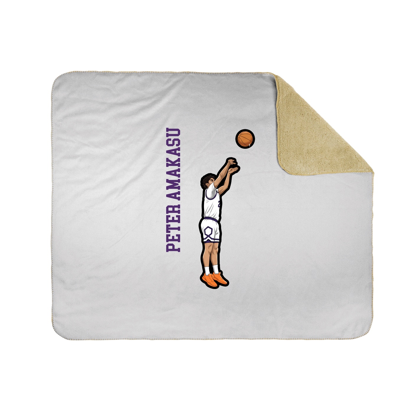 50x60 Sherpa Lined Throw Blanket