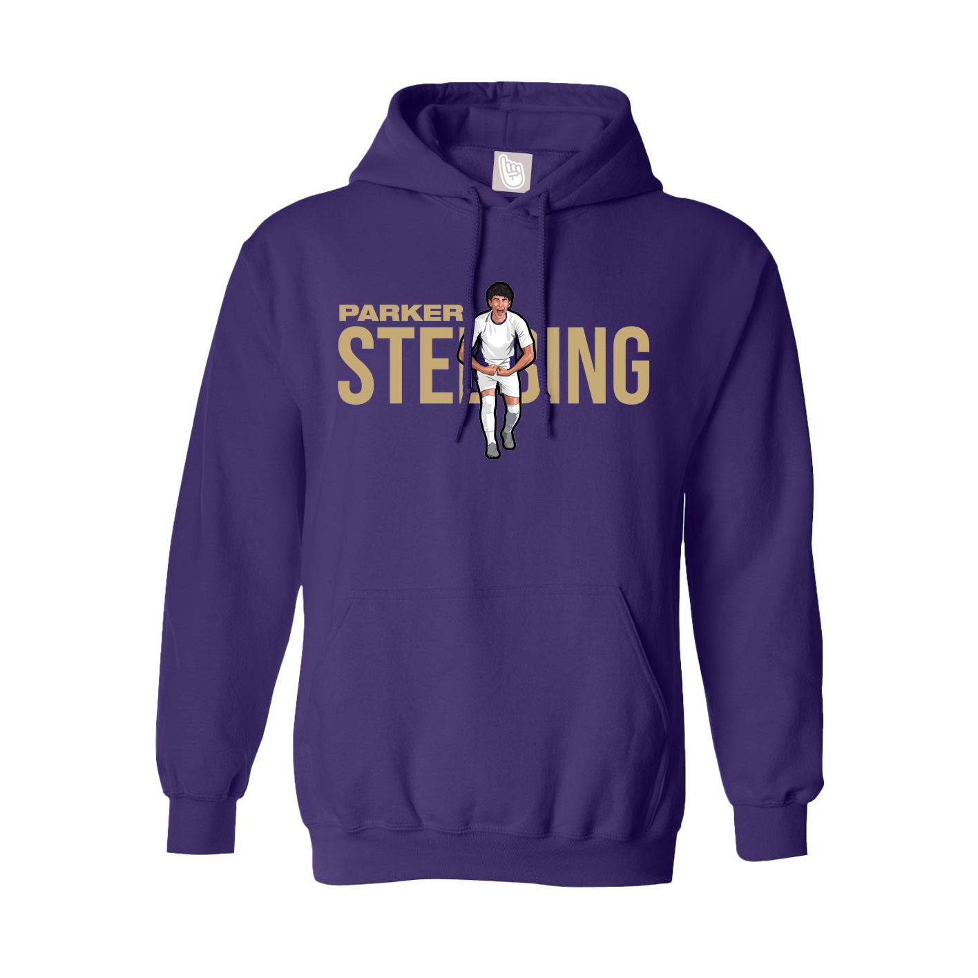 Hoodie — Player Name in Purple