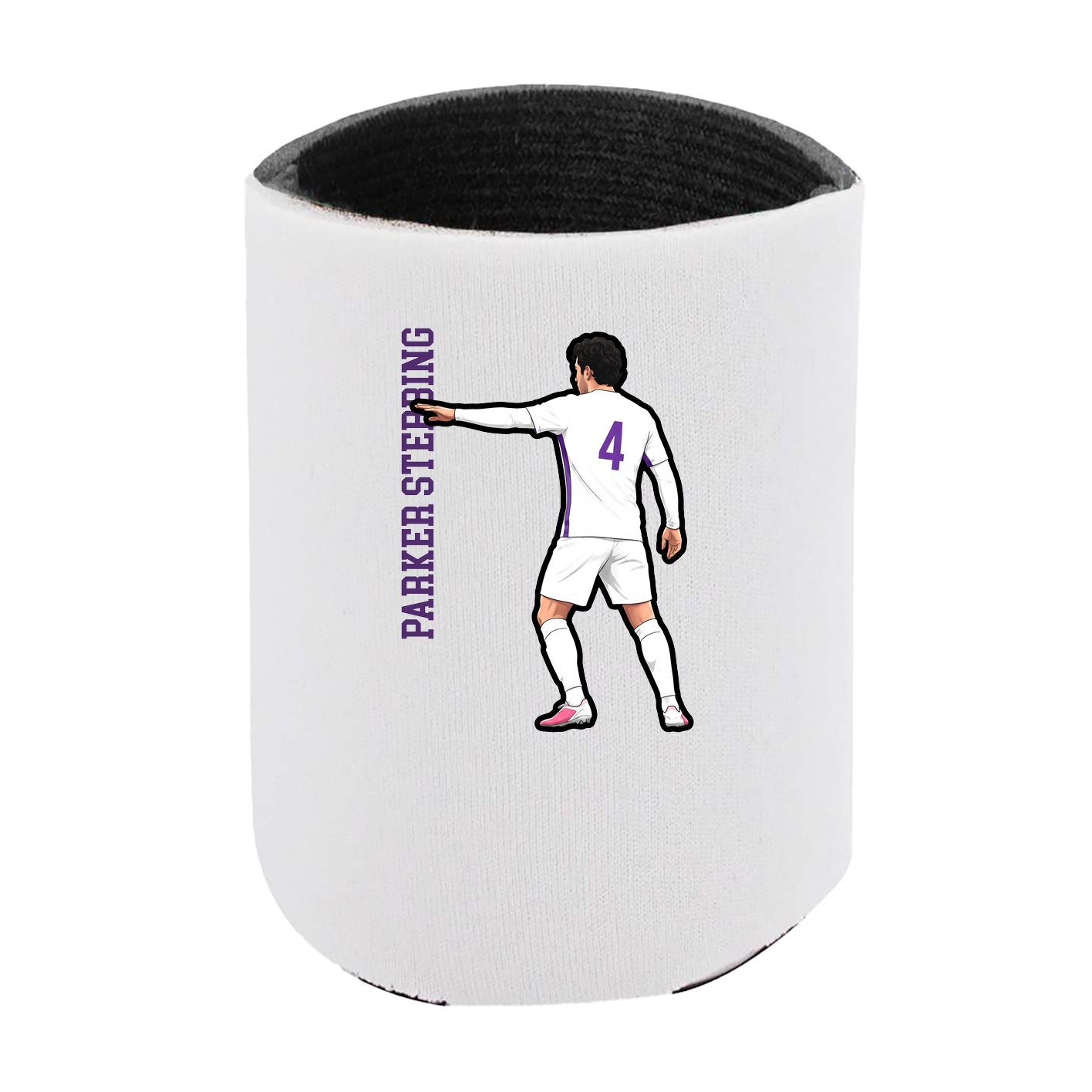 Can Holder — Name Vertical in White