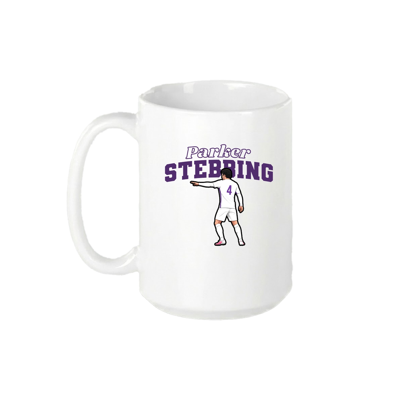 15oz Coffee Mug — Name Arch in White