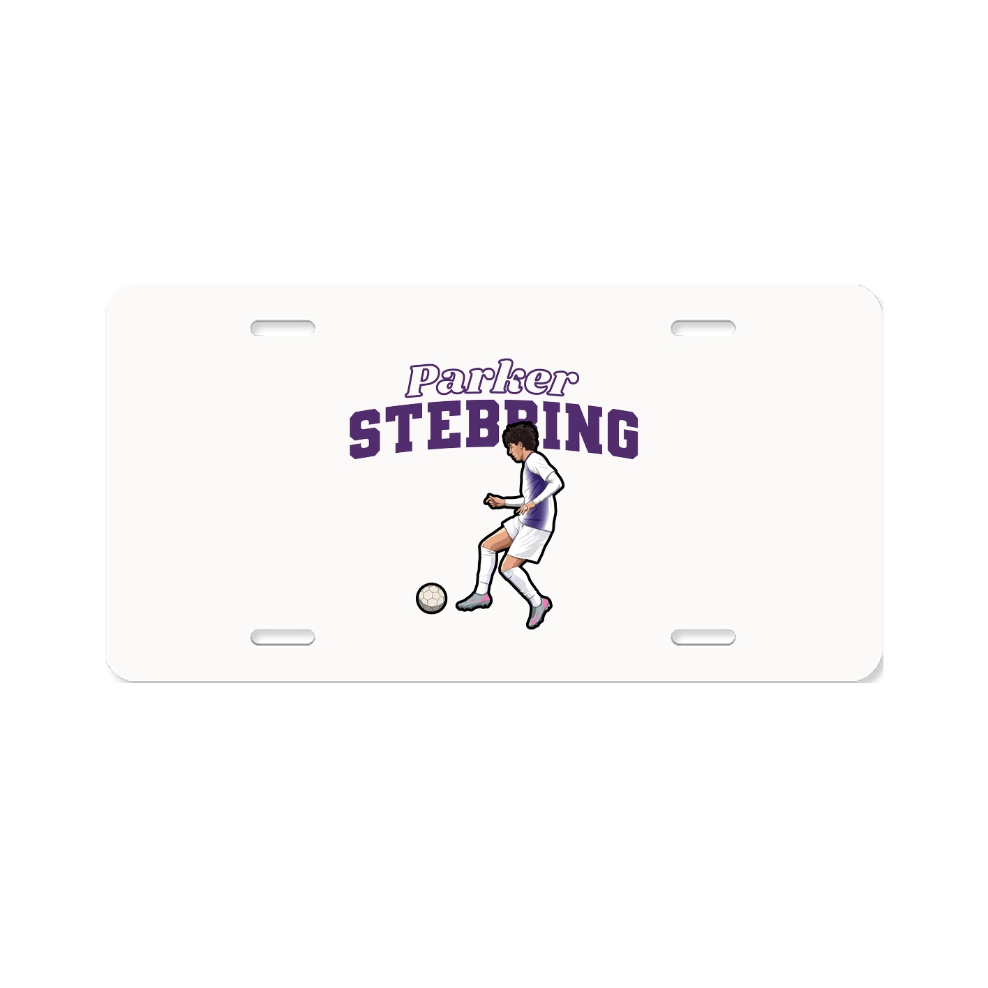 License Plate — Name Arch in Classic