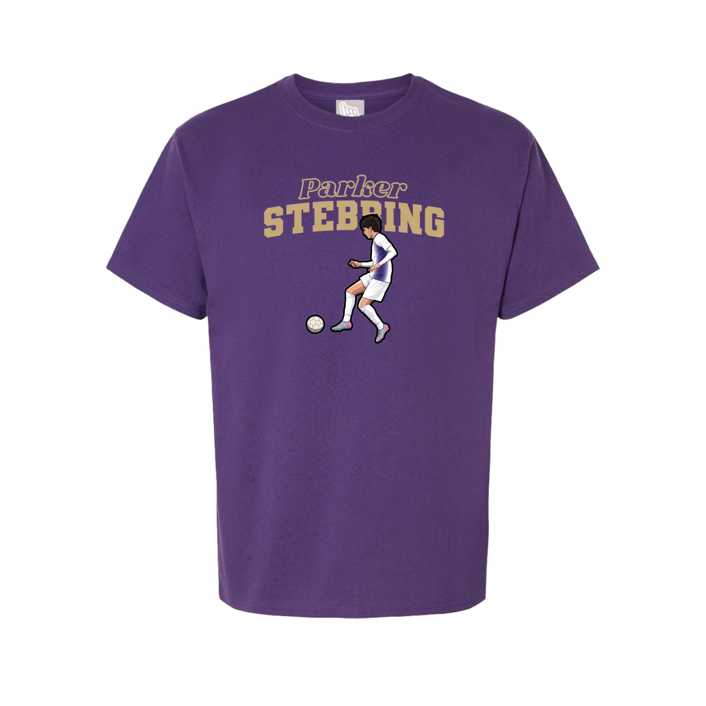 Youth Tee — Name Arch in Purple