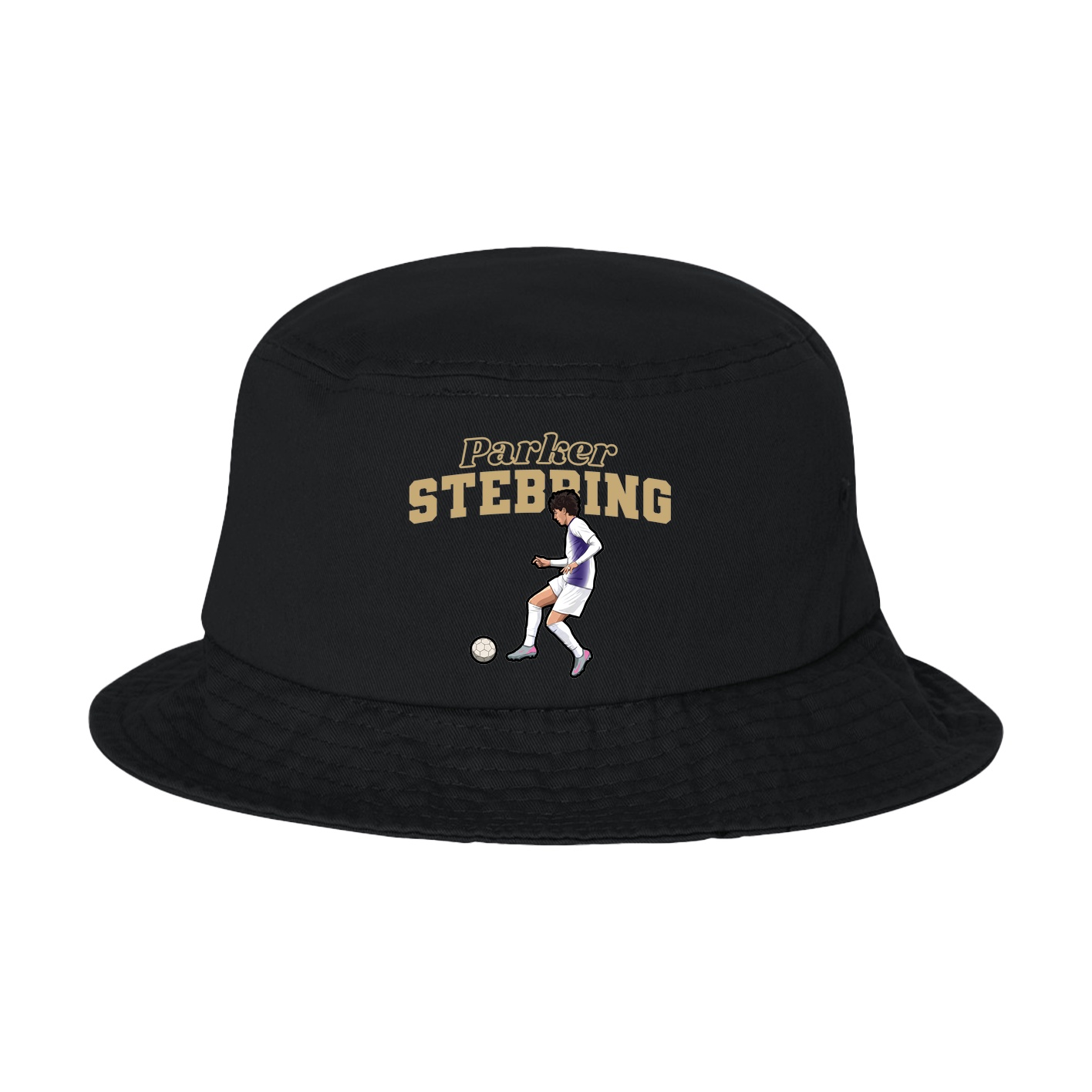 Bucket Cap — Name Arch in Black