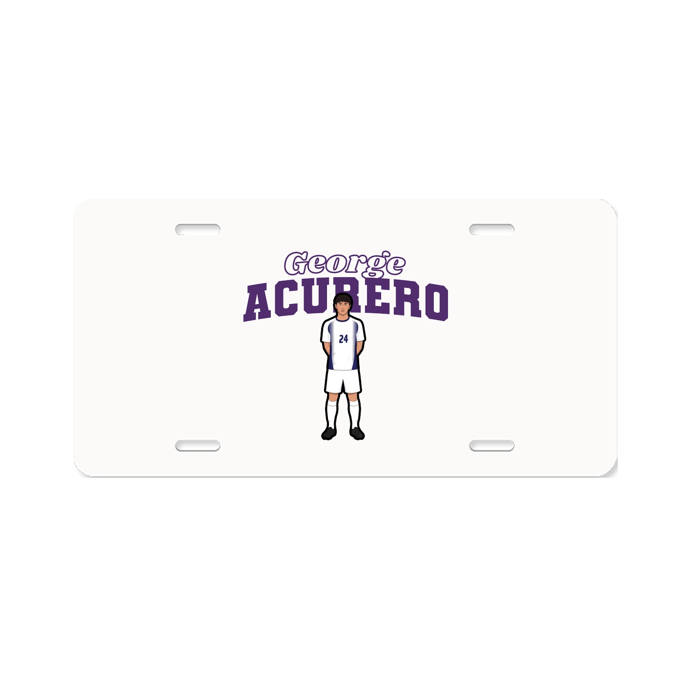 License Plate — Name Arch in Classic
