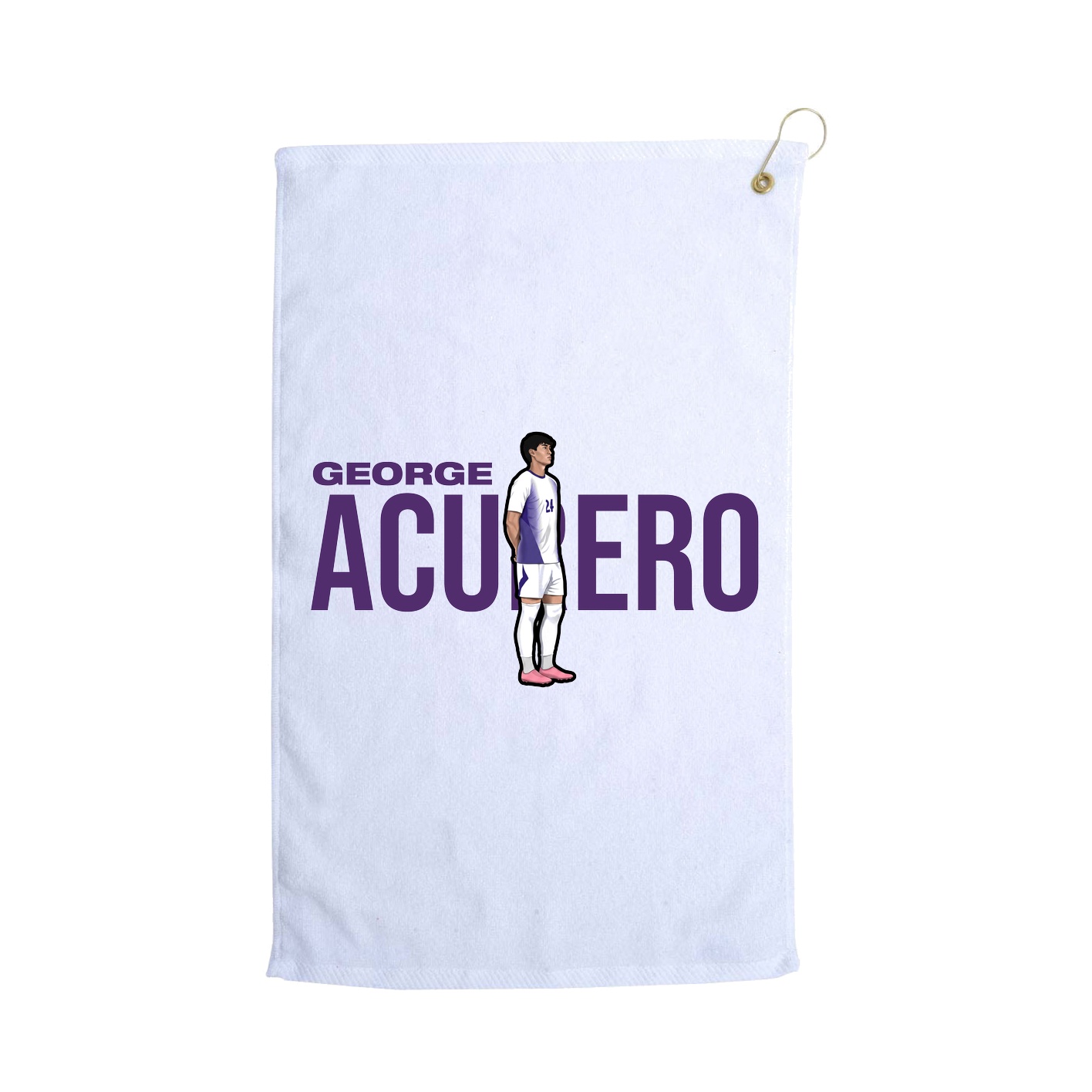 Golf Towel — Player Name in White