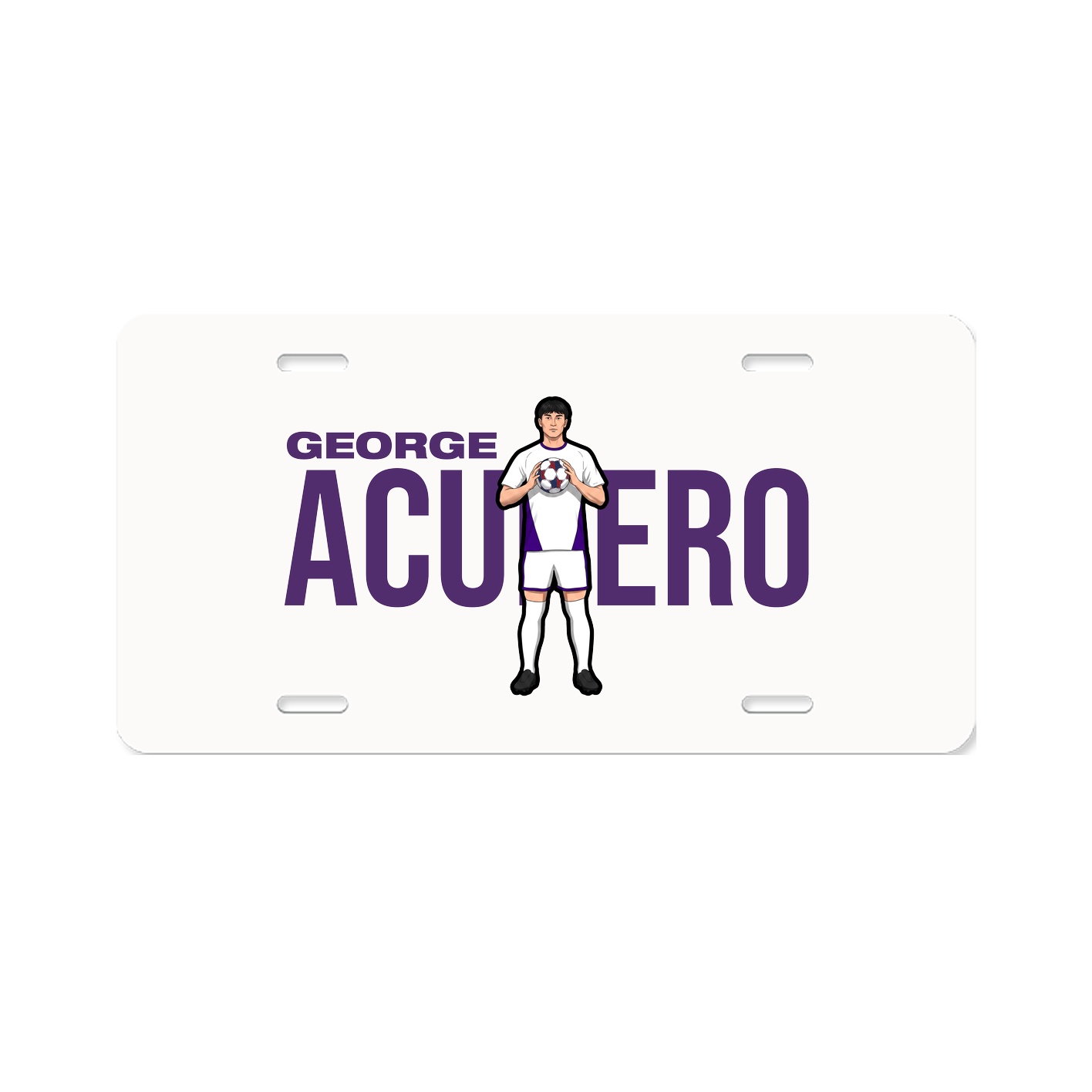 License Plate — Player Name in Classic