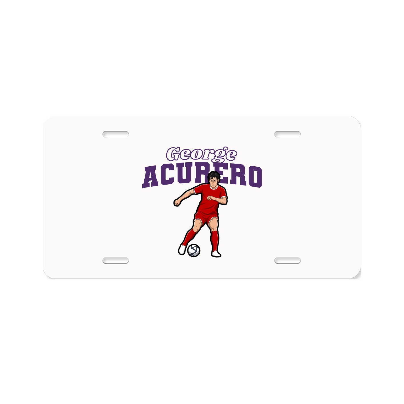 License Plate — Name Arch in Classic