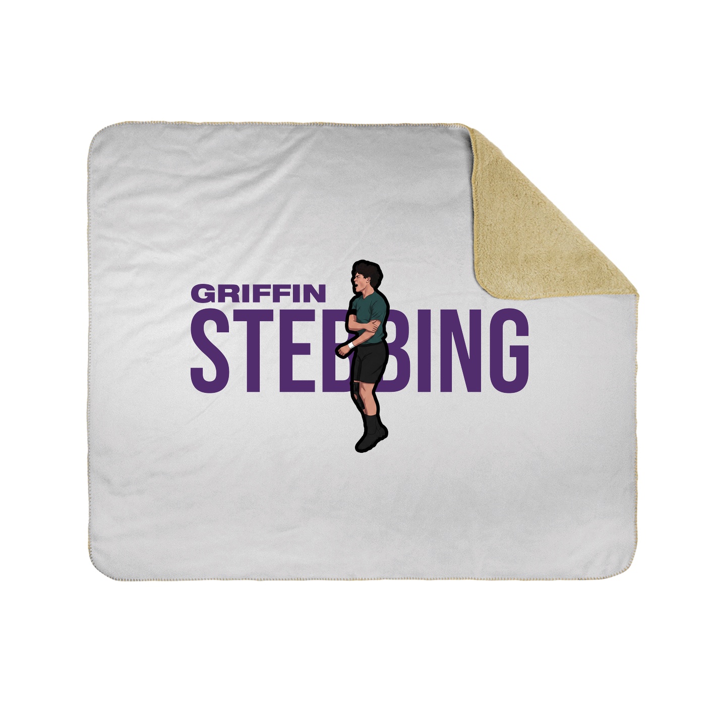 Throw Blanket — Player Name in White