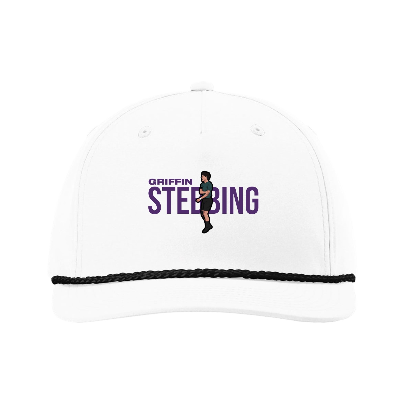 Five-Panel Classic Rope Cap — Player Name in White