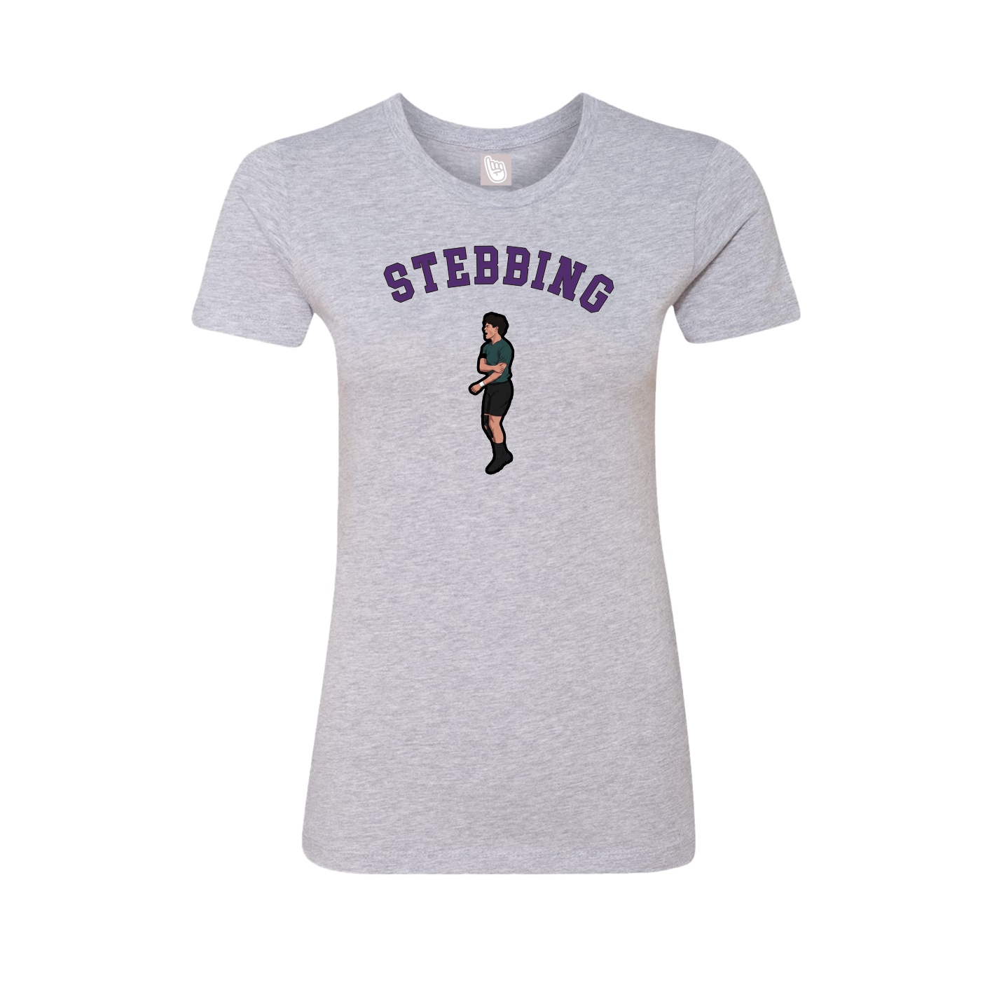 Fitted Women's Tee — Shirsey Arch in Grey