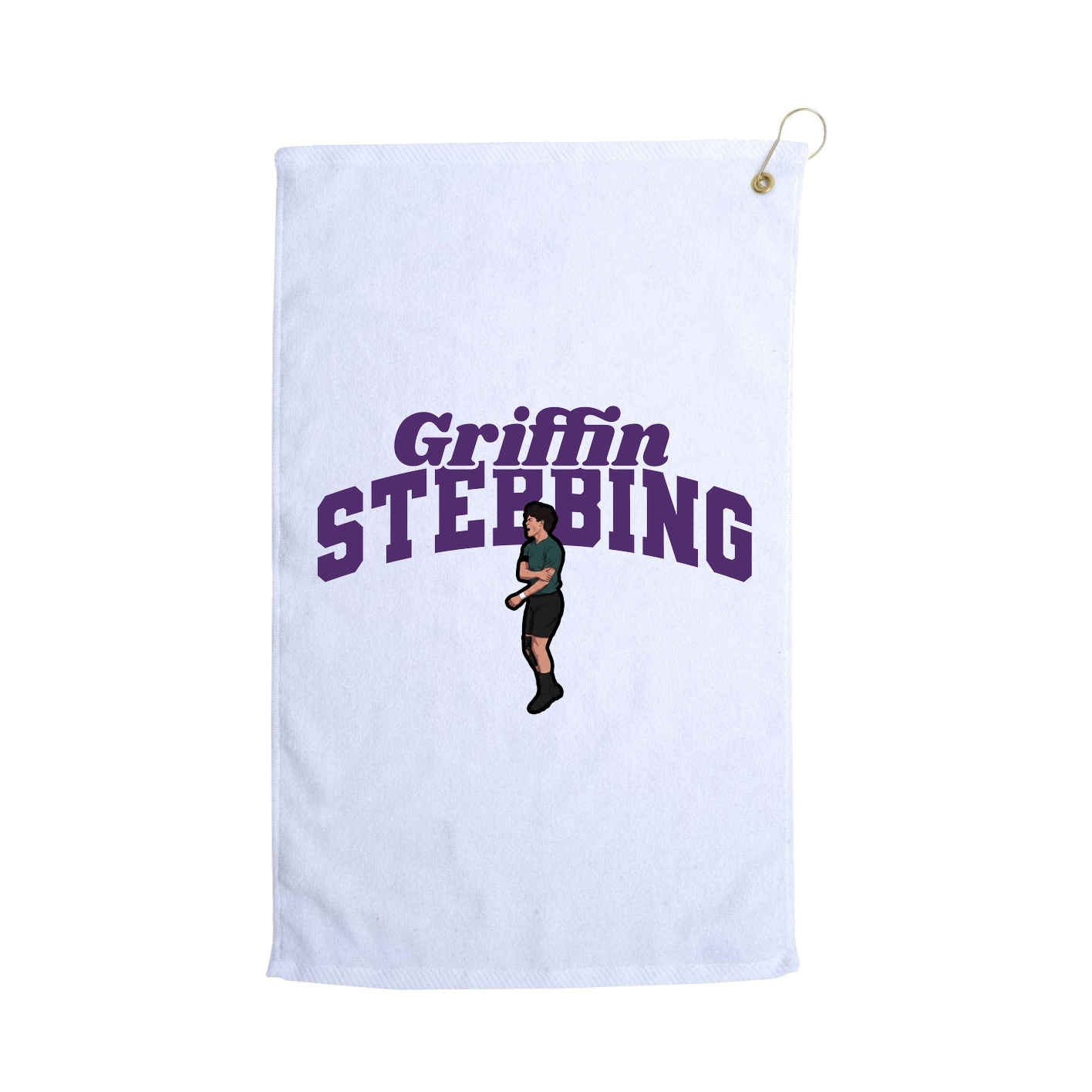 Golf Towel — Signature Arch in White