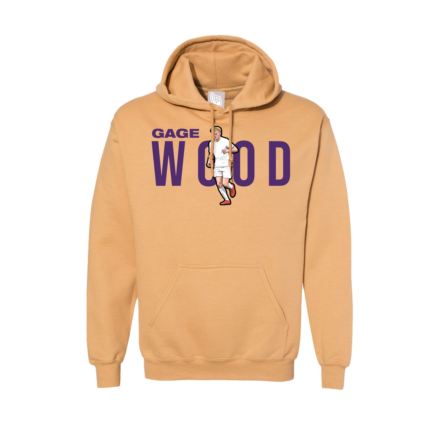 Hoodie — Player Name in Vegas Gold