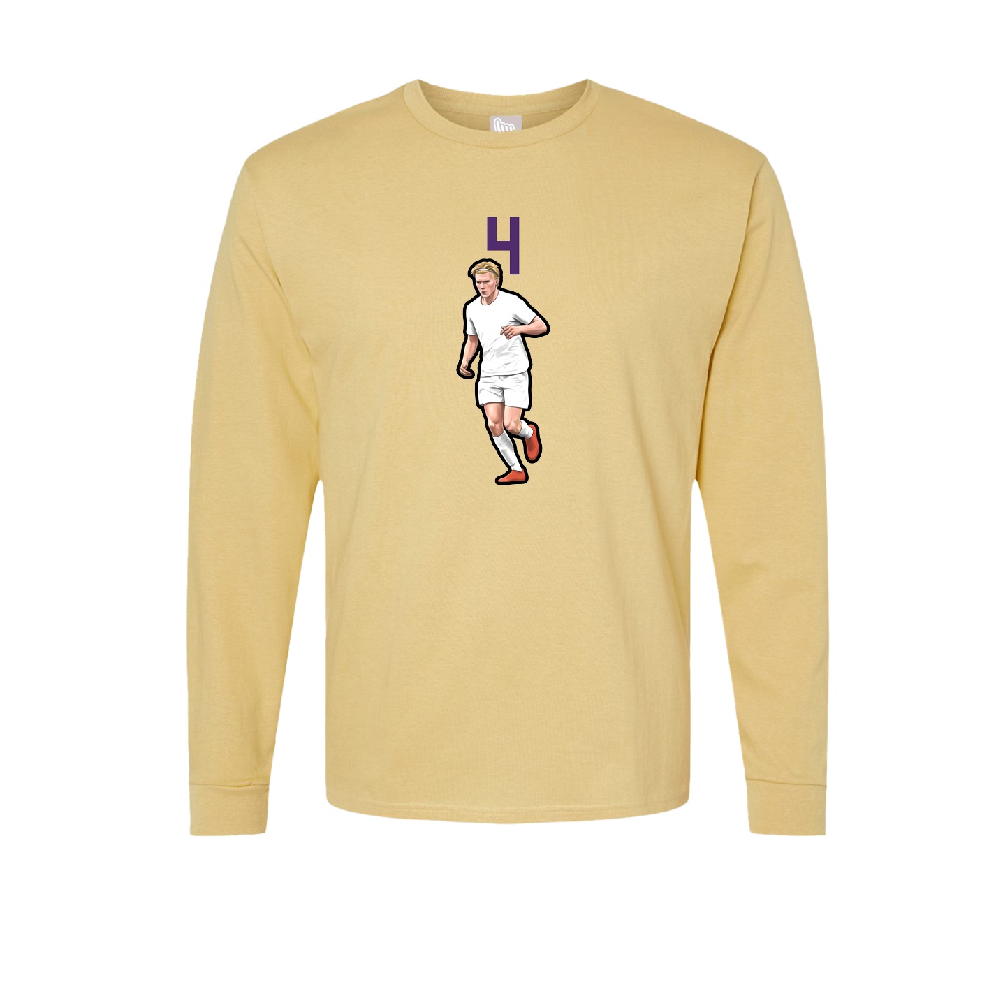 Long Sleeve Tee — Number Top in Vegas Gold