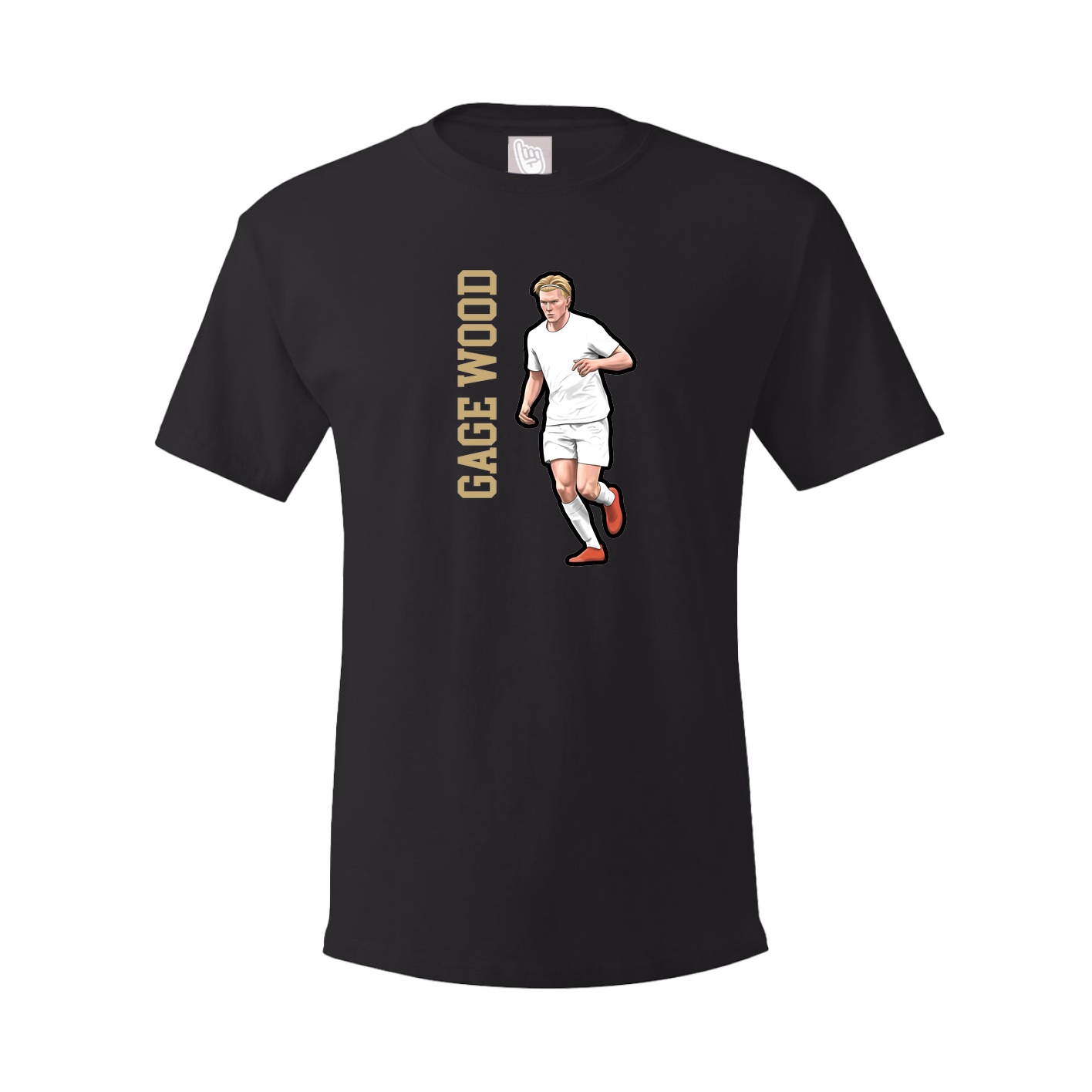 Tee — Name Vertical in Black