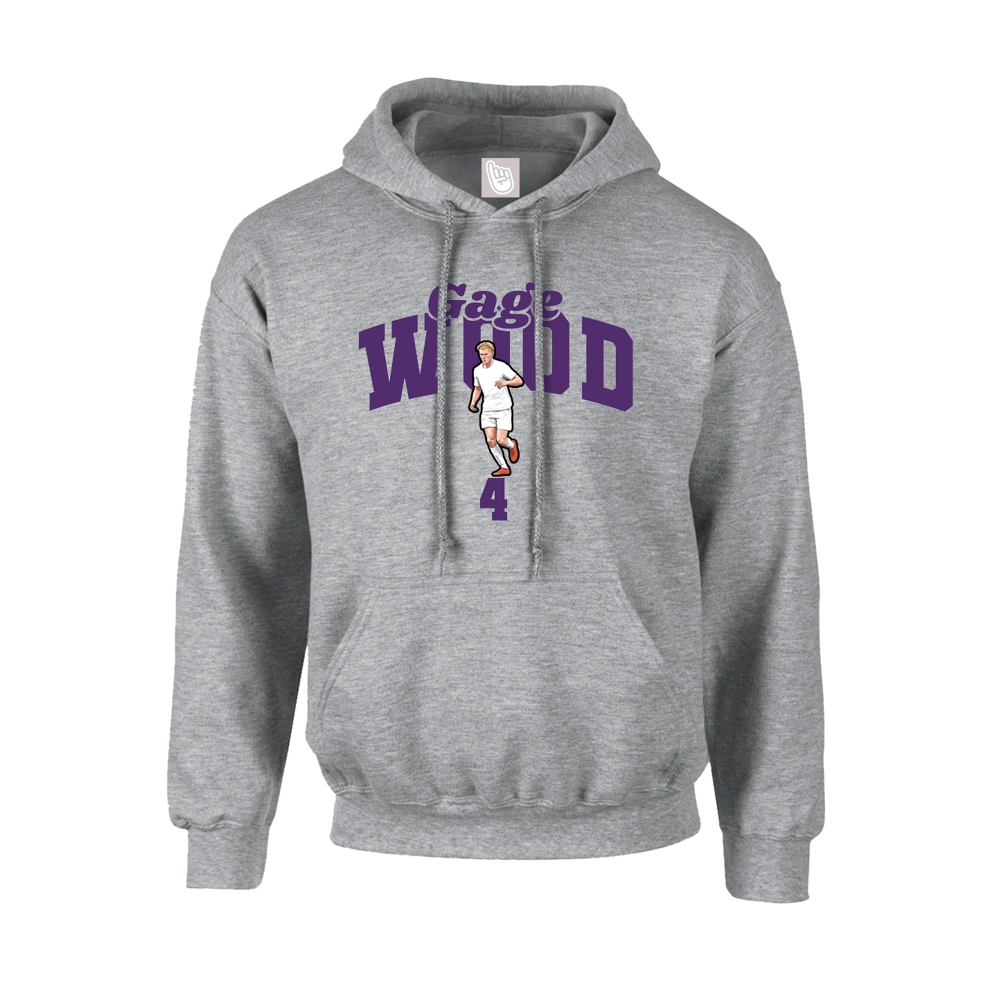 Hoodie — Signature Arch in Grey