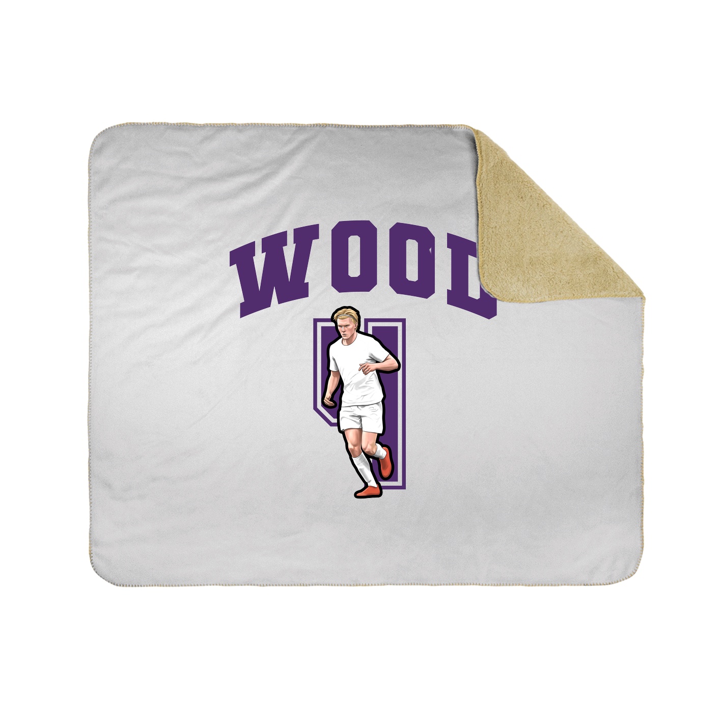 Throw Blanket — Number in White
