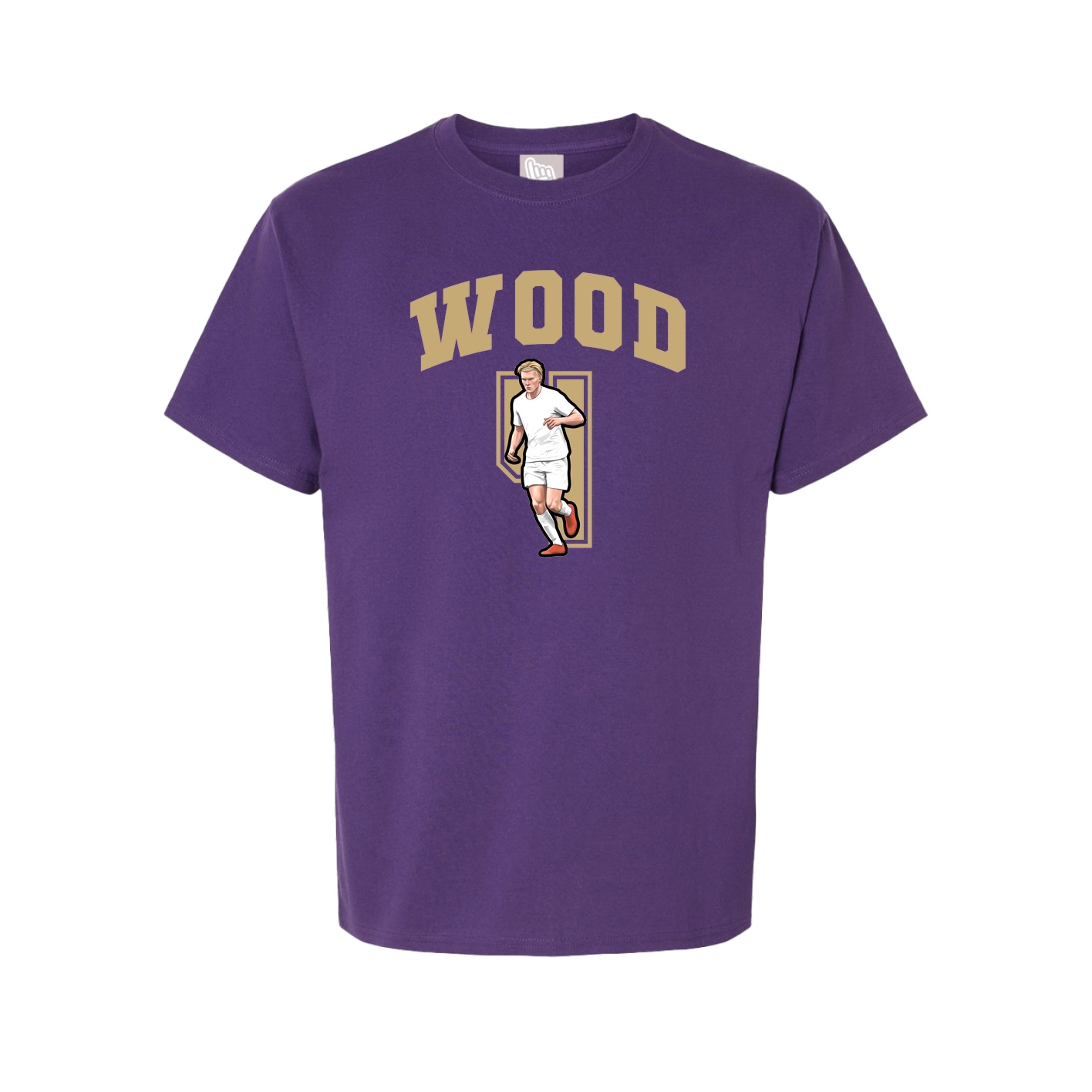 Youth Tee — Number in Purple
