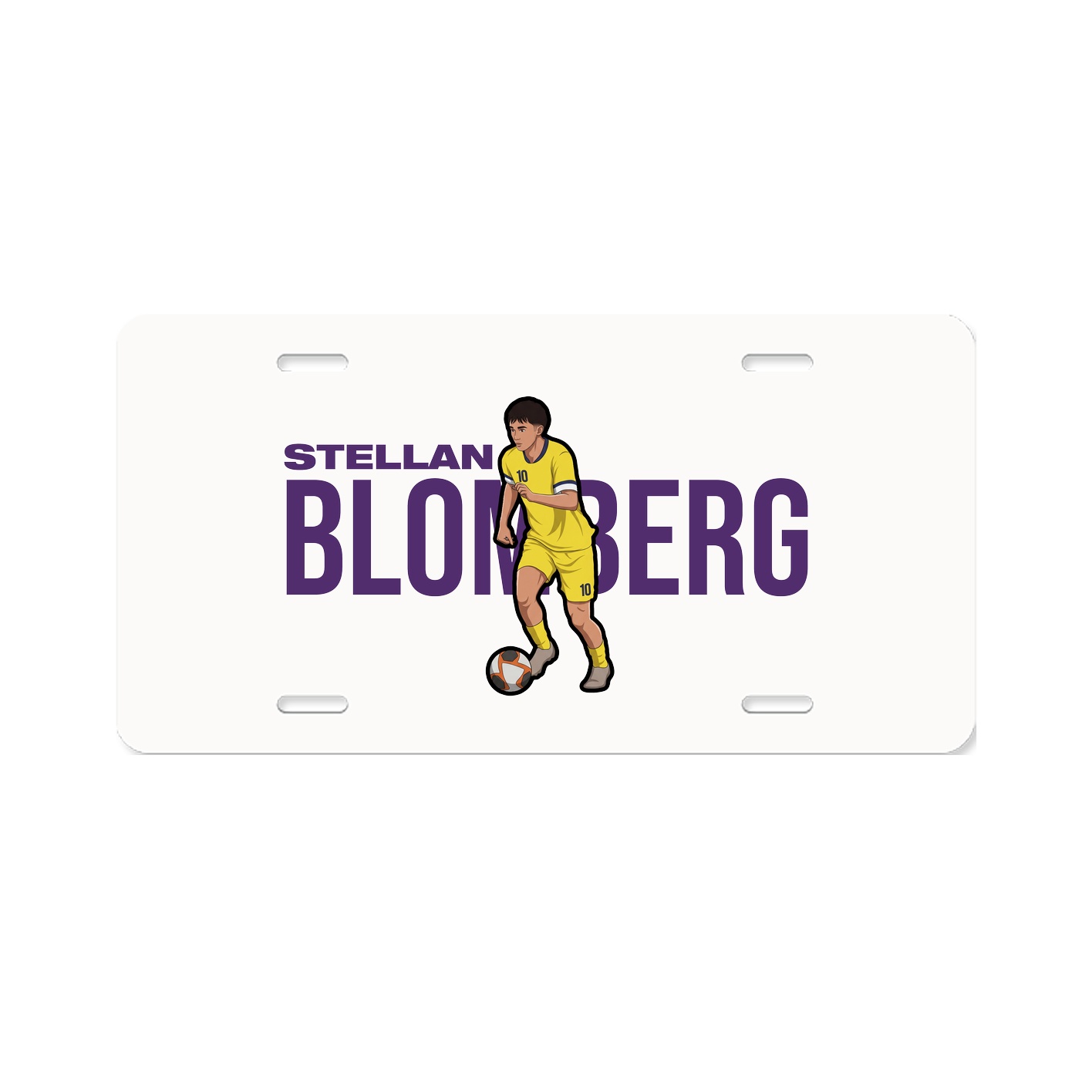 License Plate — Player Name in Classic