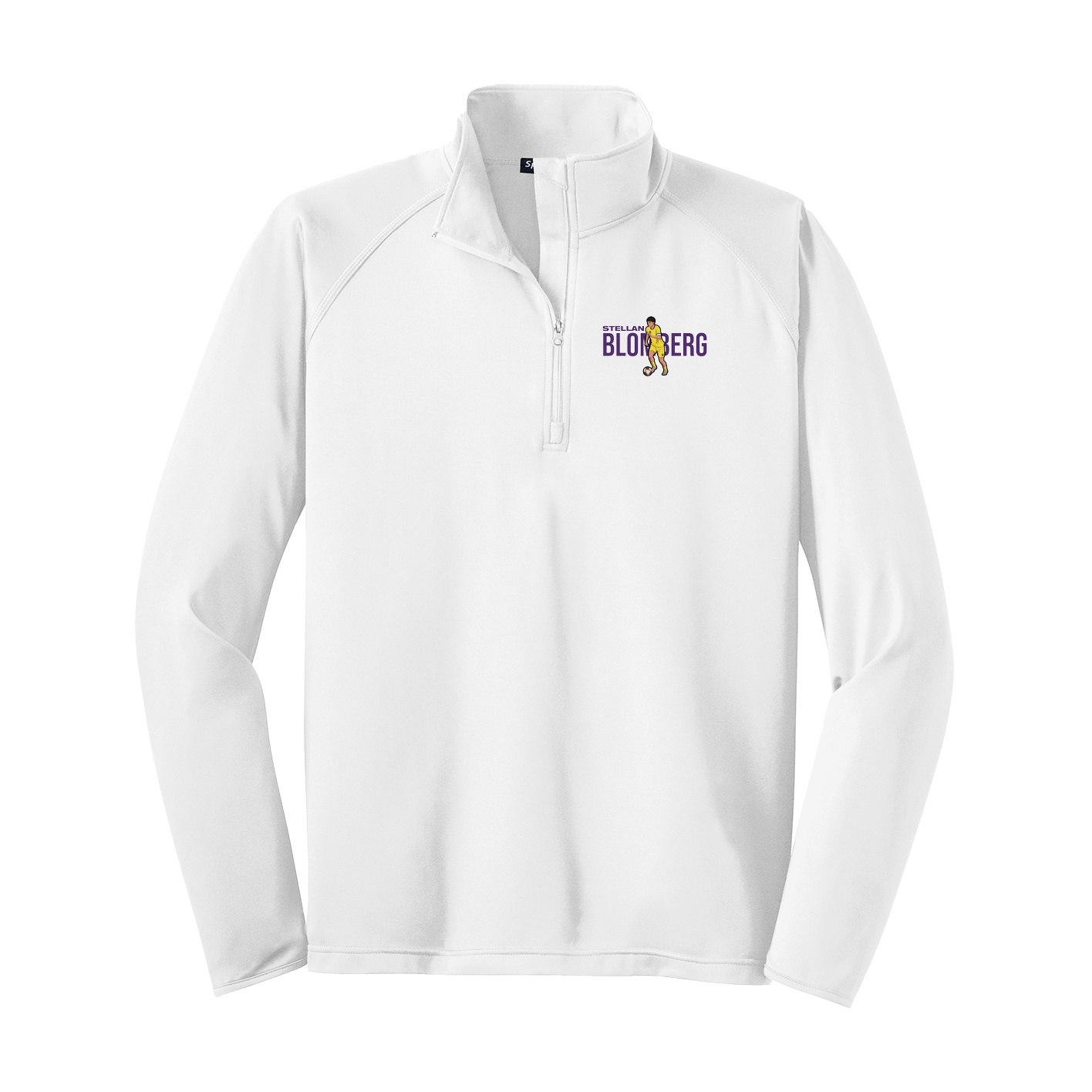 Q-Zip Pullover — Player Name in White