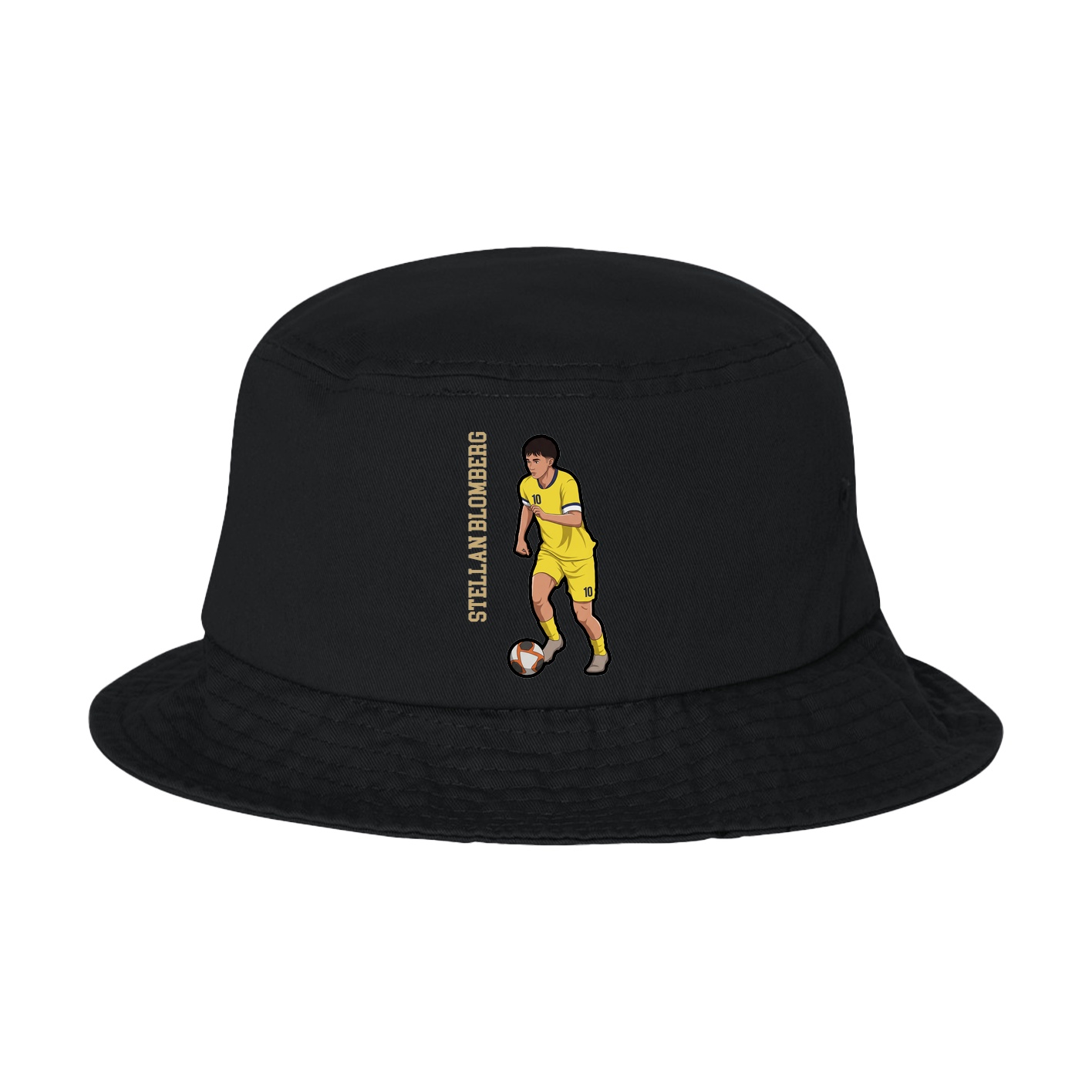 Bucket Cap — Name Vertical in Black