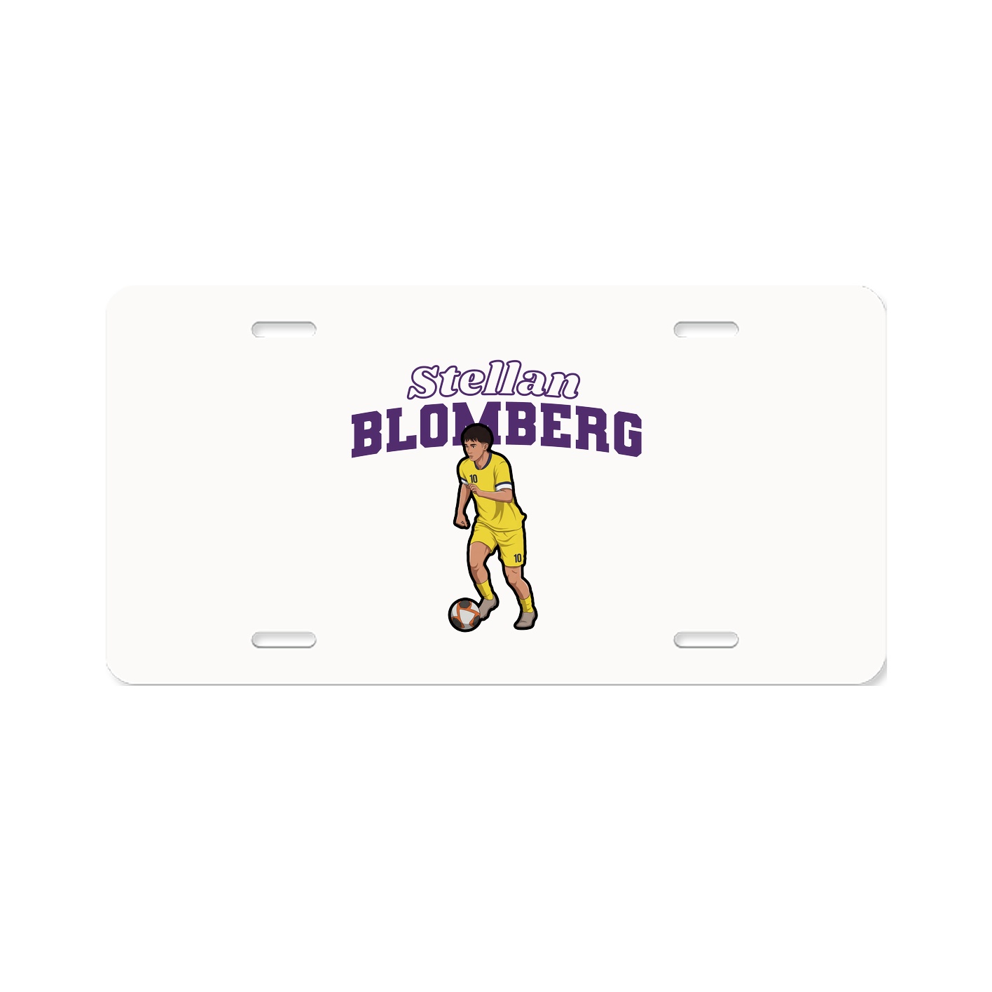 License Plate — Name Arch in Classic