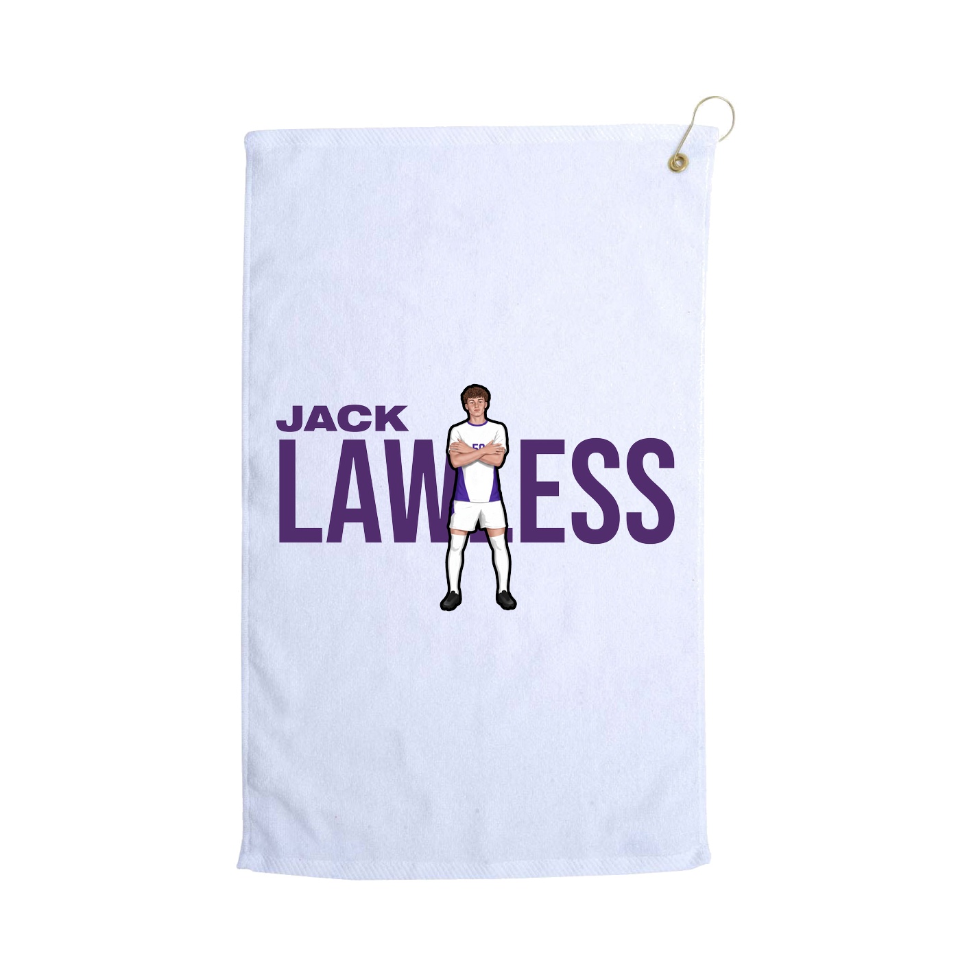 Golf Towel — Player Name in White