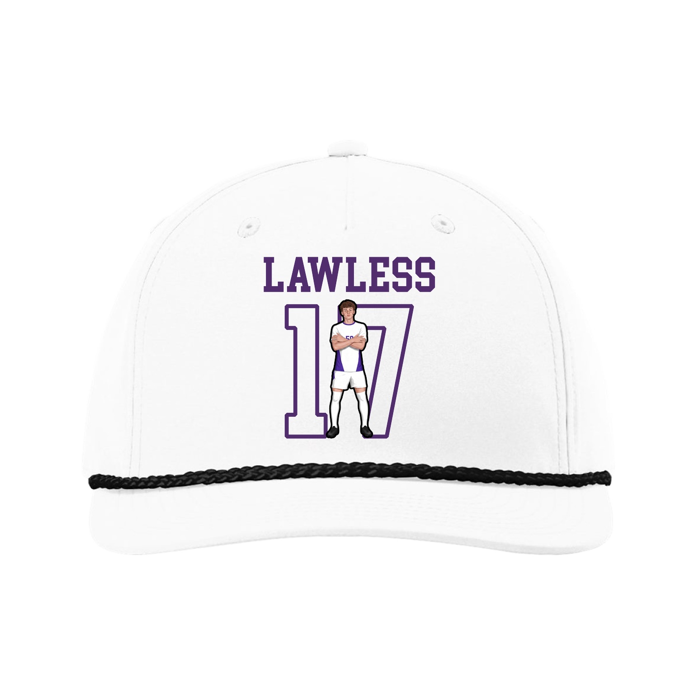 Five-Panel Classic Rope Cap — Shirsey in White