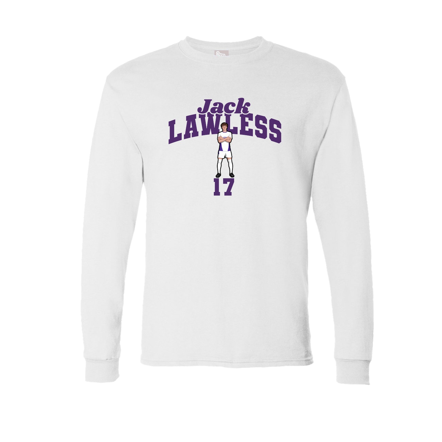 Long Sleeve Tee — Signature Arch in White