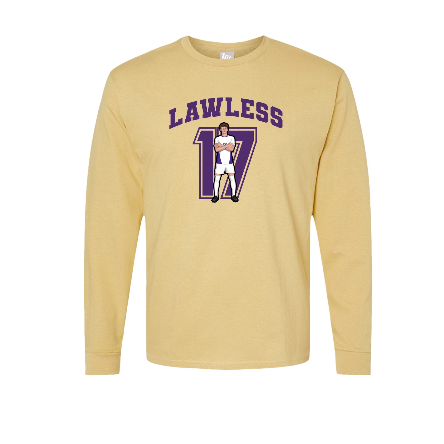 Long Sleeve Tee — Number in Vegas Gold