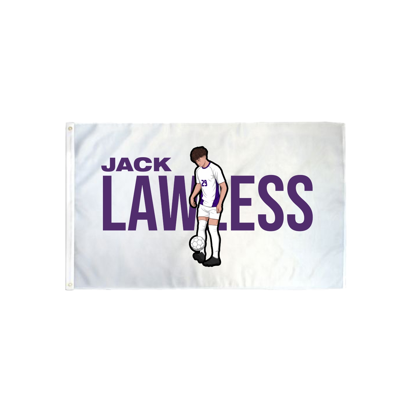 3x5 Flag — Player Name in Classic