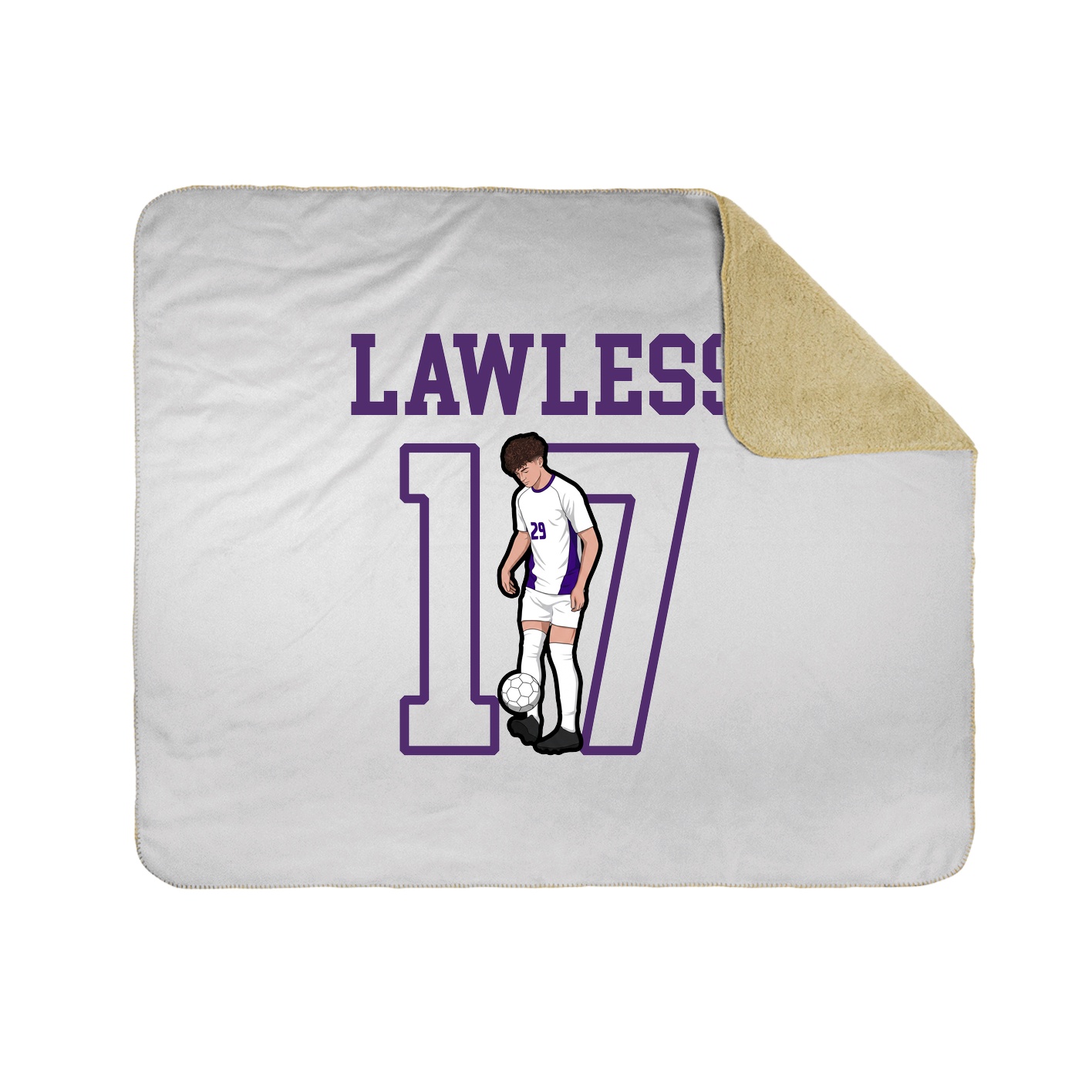 Throw Blanket — Shirsey in White