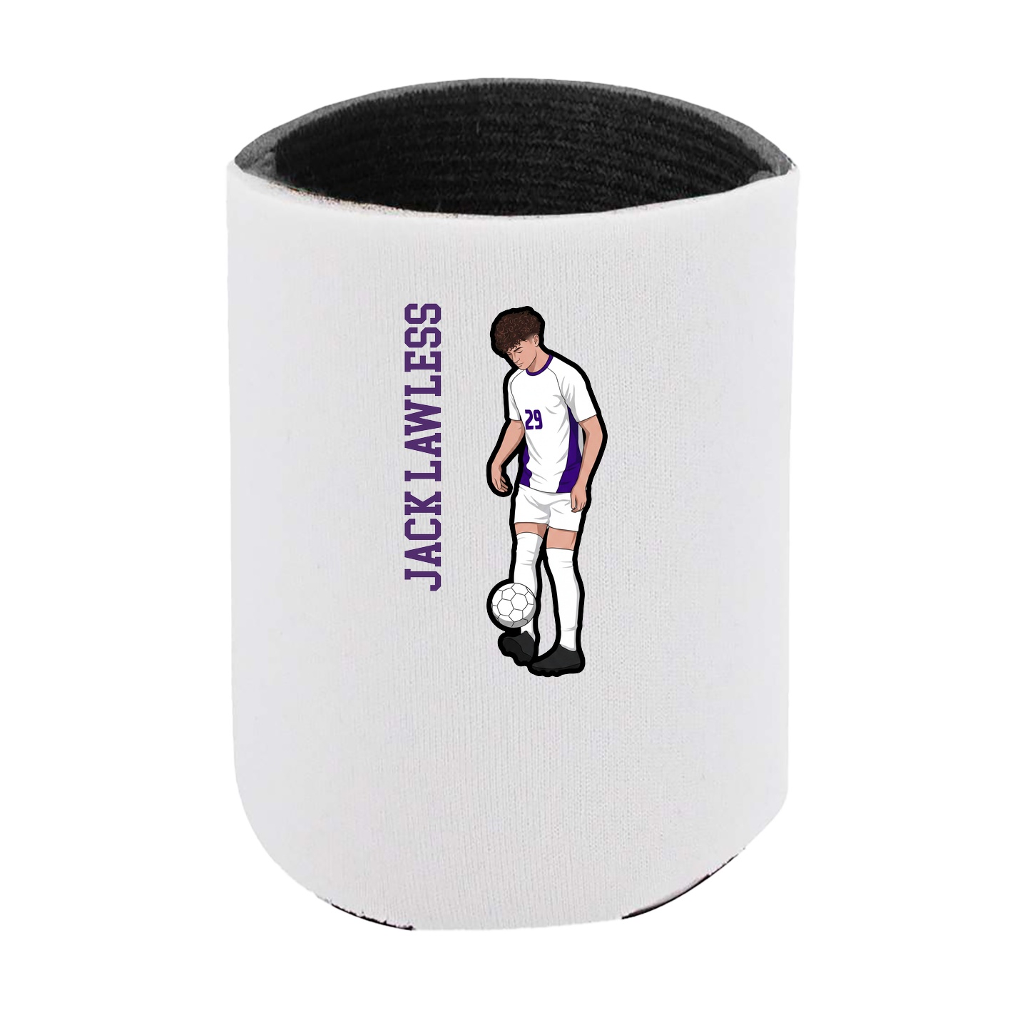 Can Holder — Name Vertical in White