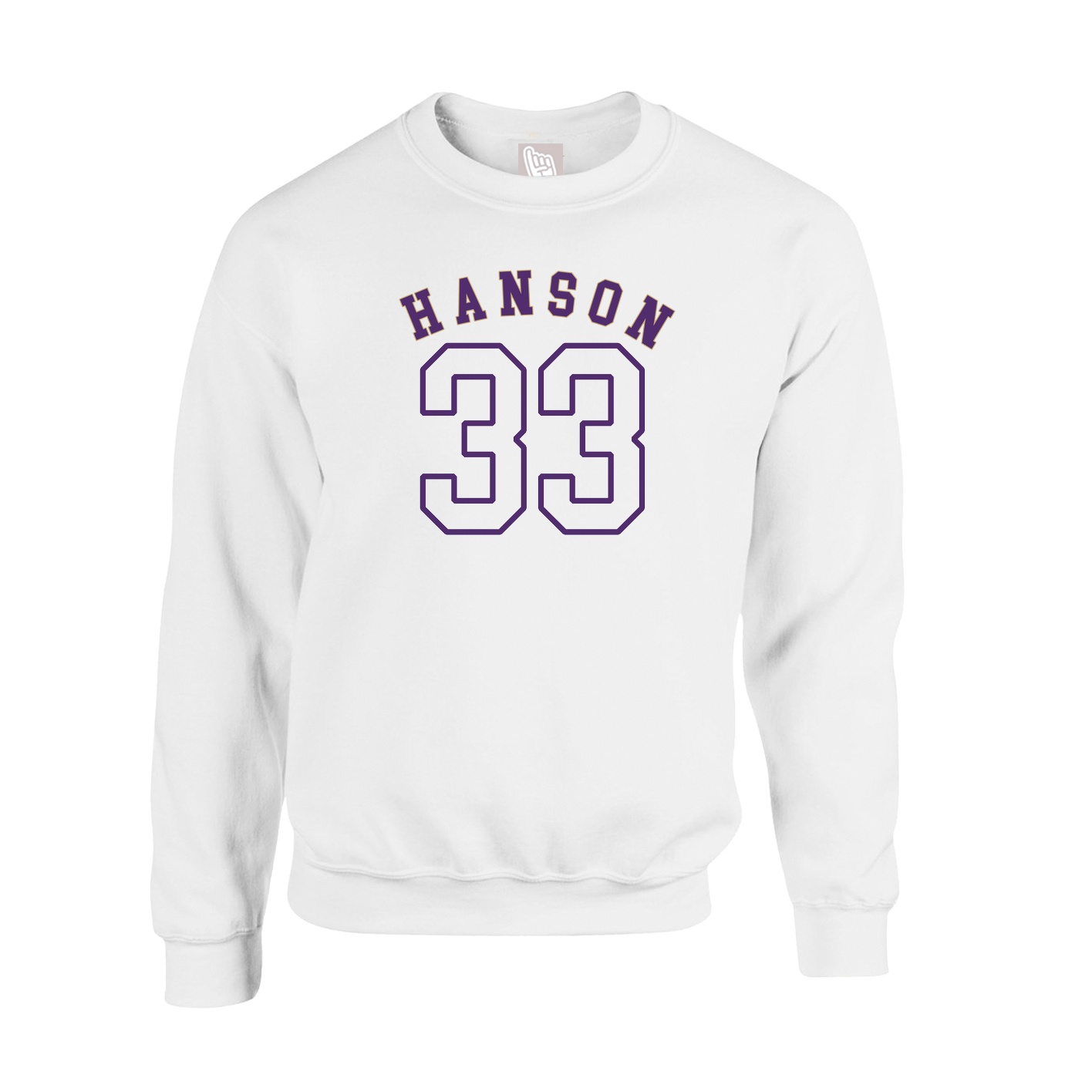 Fleece Crew — Shirsey Arch in White